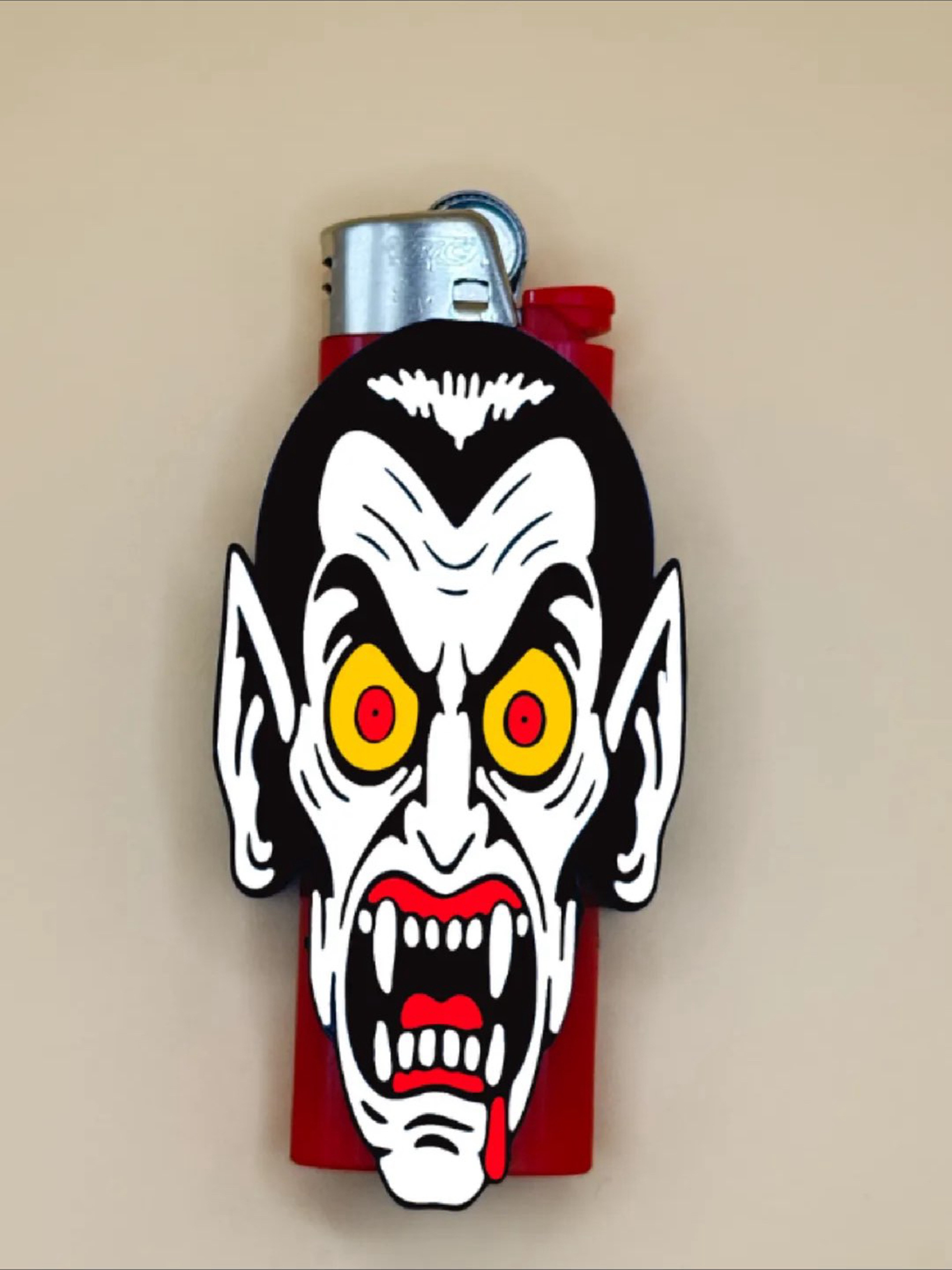 Vampire Count Dracula BIC Lighter Sleeve image 0