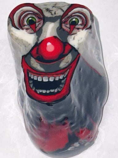Preview pic of Stephen Boehme Clown Face Component Paperweight