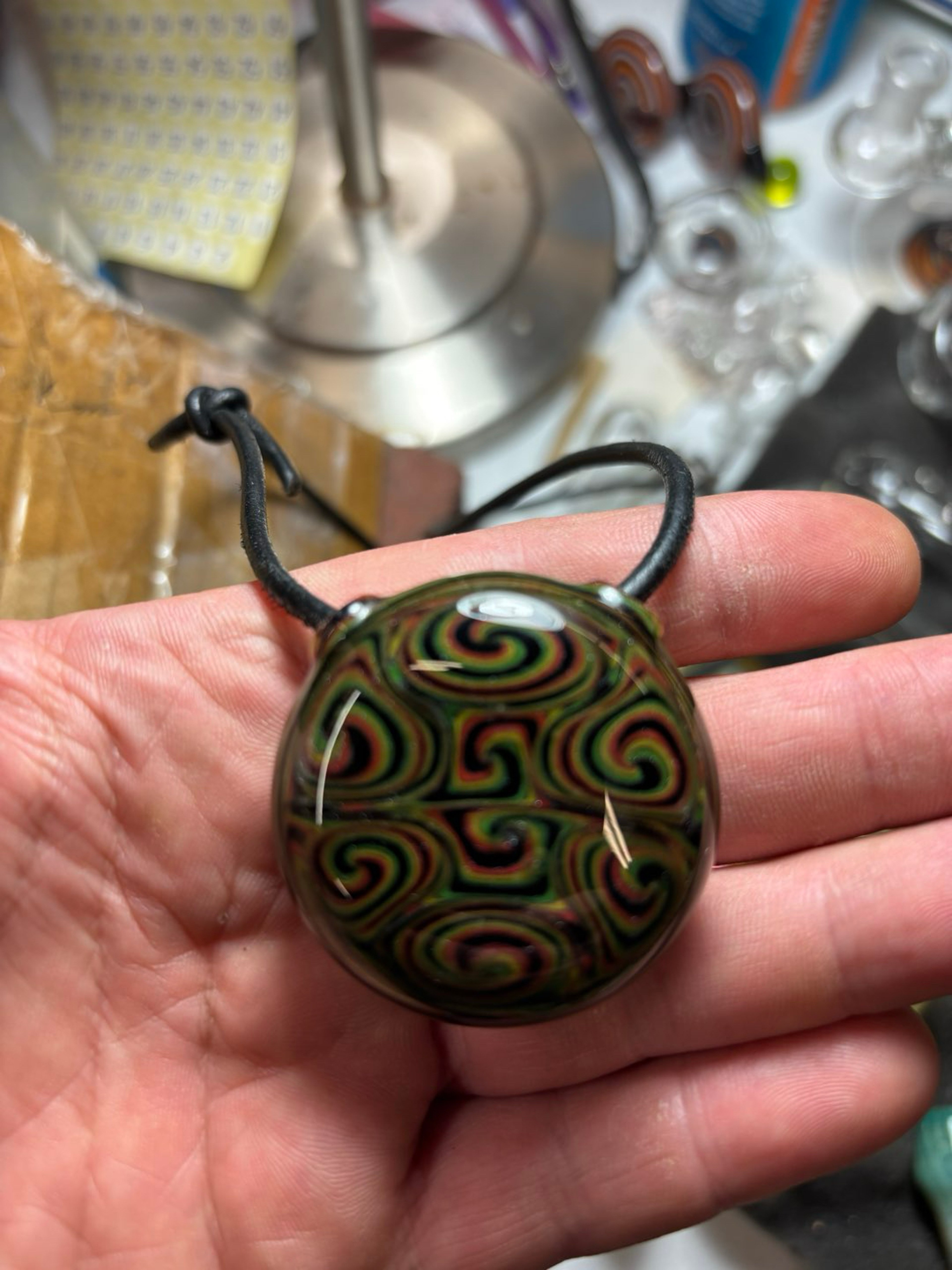 Preview pic of 8 spiral pendant