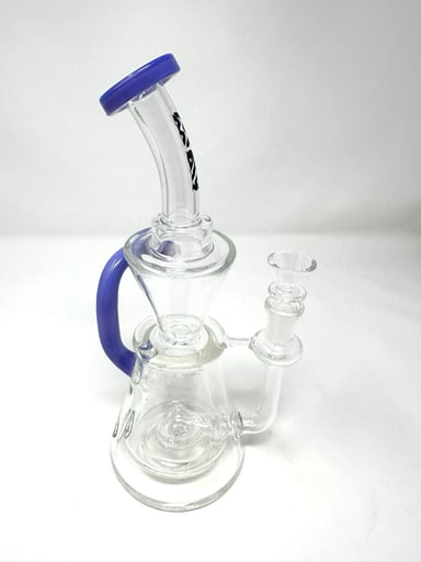 Preview pic of NEW MAV Glass 10” Purple Recycler – 14mm Female – Made in California