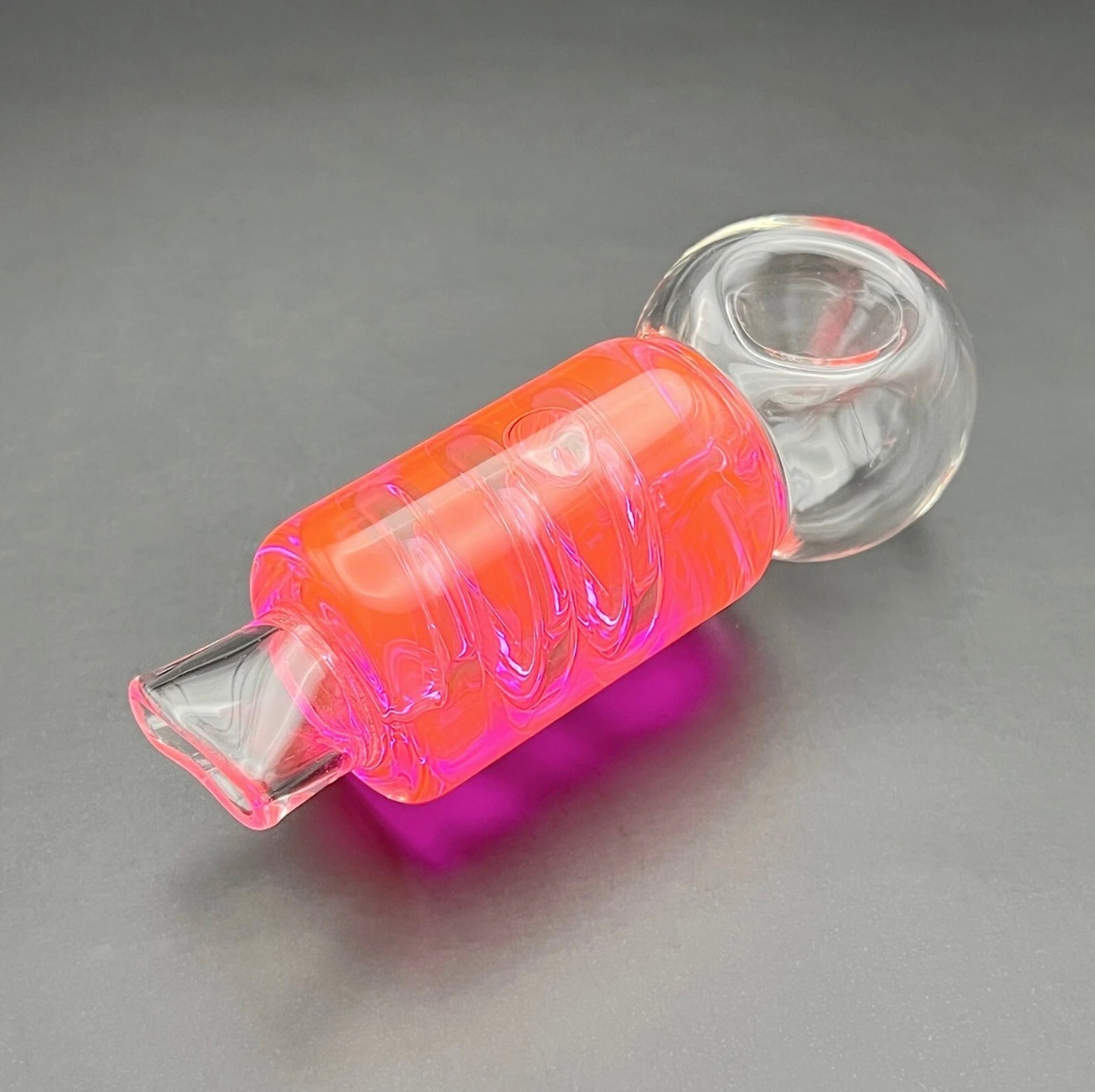 Preview pic of Freezable Glass Pipe 4" Glycerin Freeze Smoking Bowl (Pink)