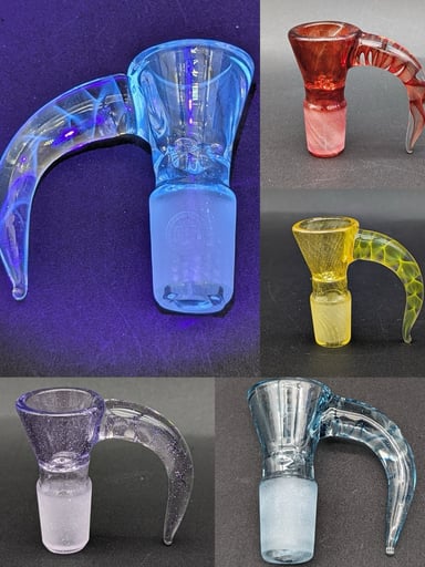Preview pic of GREEK GLASS FULL COLOR 18MM 4 HOLE SLIDE
