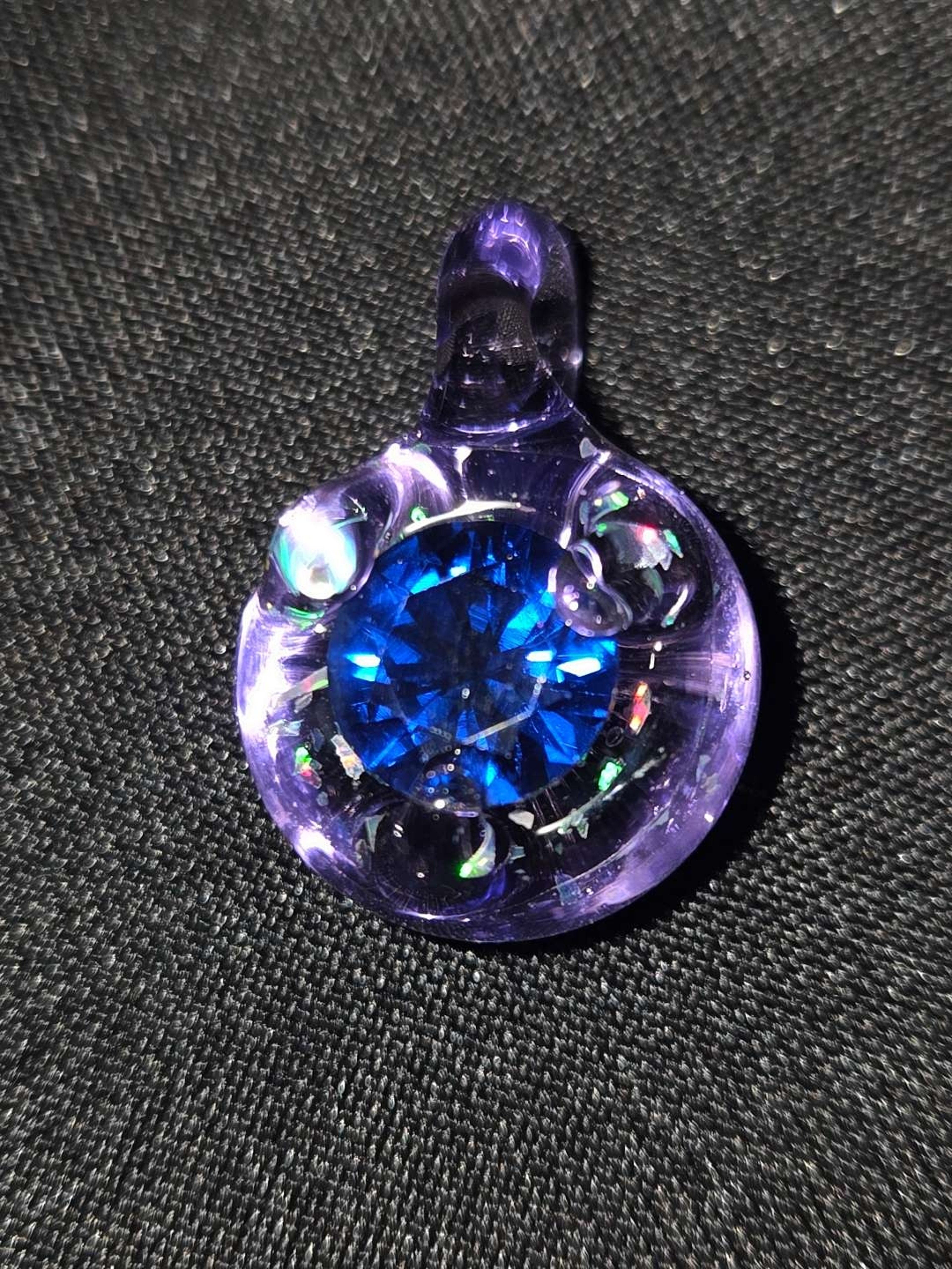 Venom crushed opal blue spinel gemset image 0
