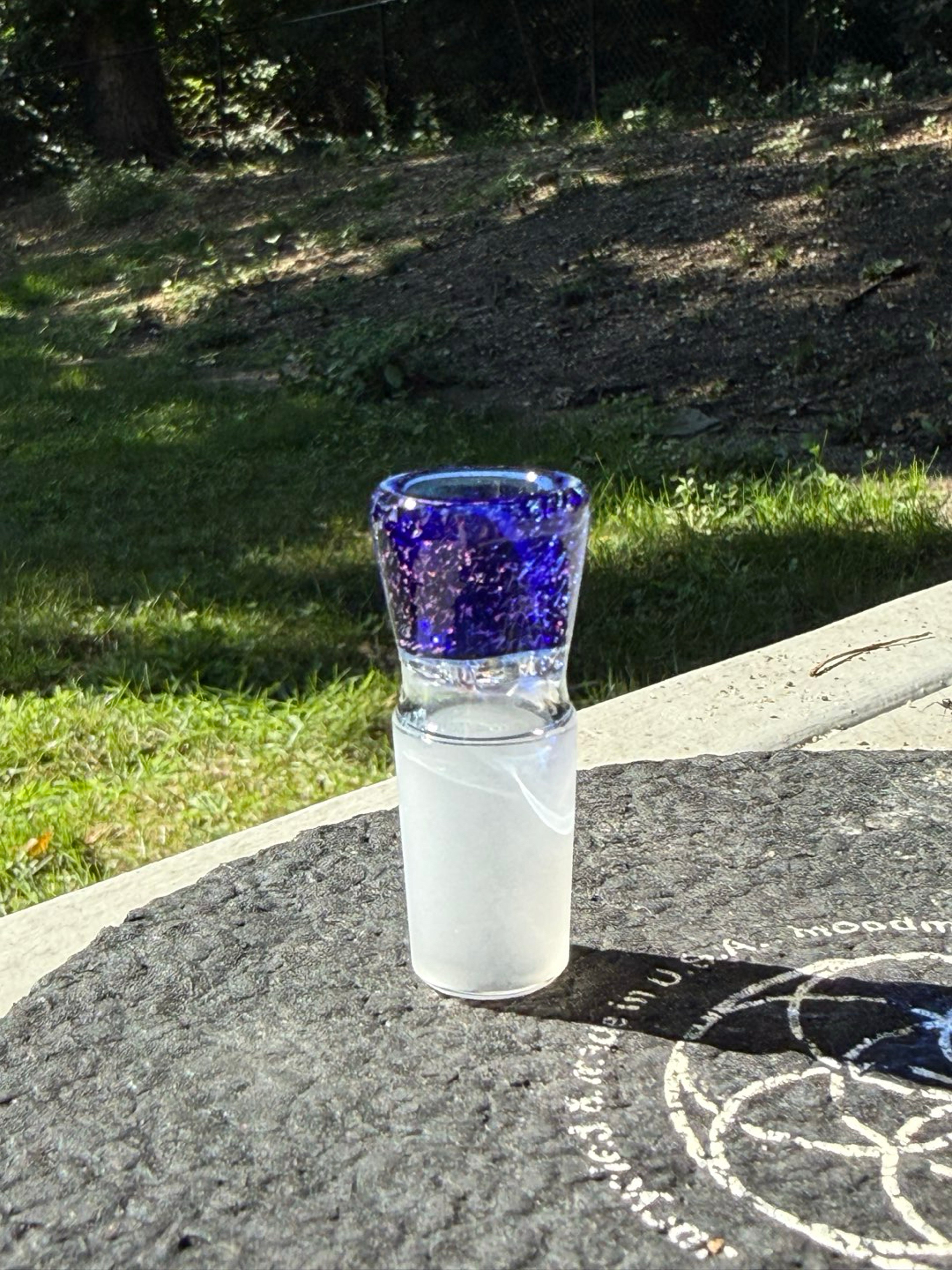 18mm Hornless cobalt/dichro slide image 0