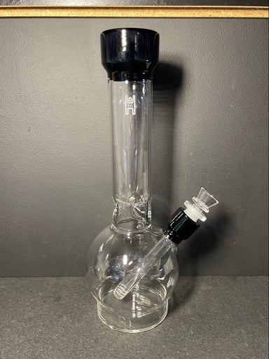 Preview pic of 12” Ball Waterpipe Clear/Black