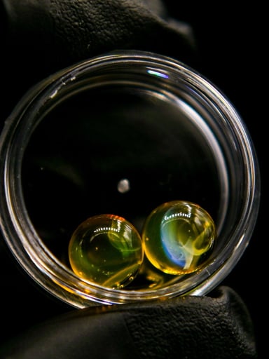 Preview pic of Amber Purple 8mm Terp Pearl Set