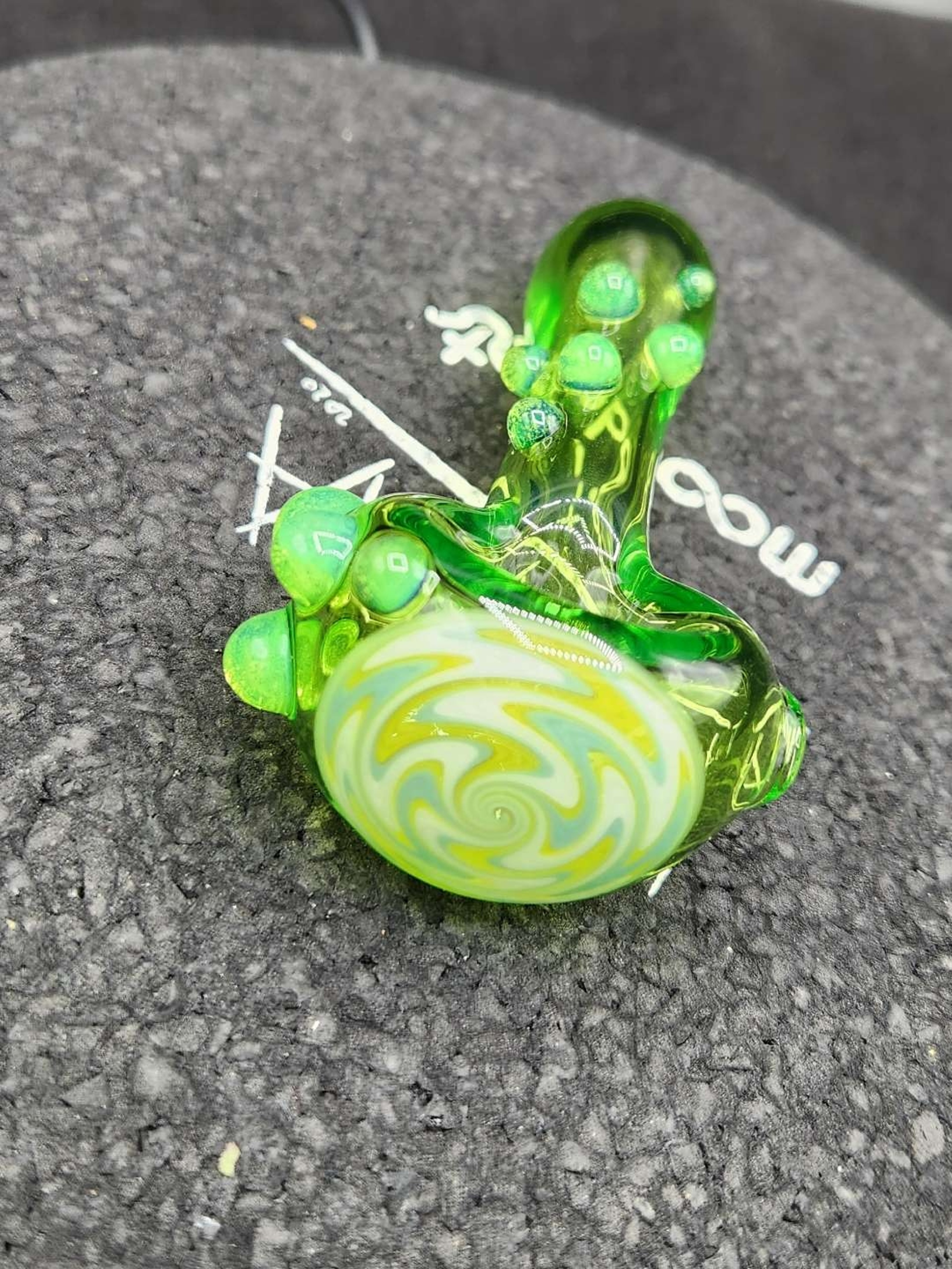 Preview pic of Slime Wigwag spoon pipe by Spotted Rhino