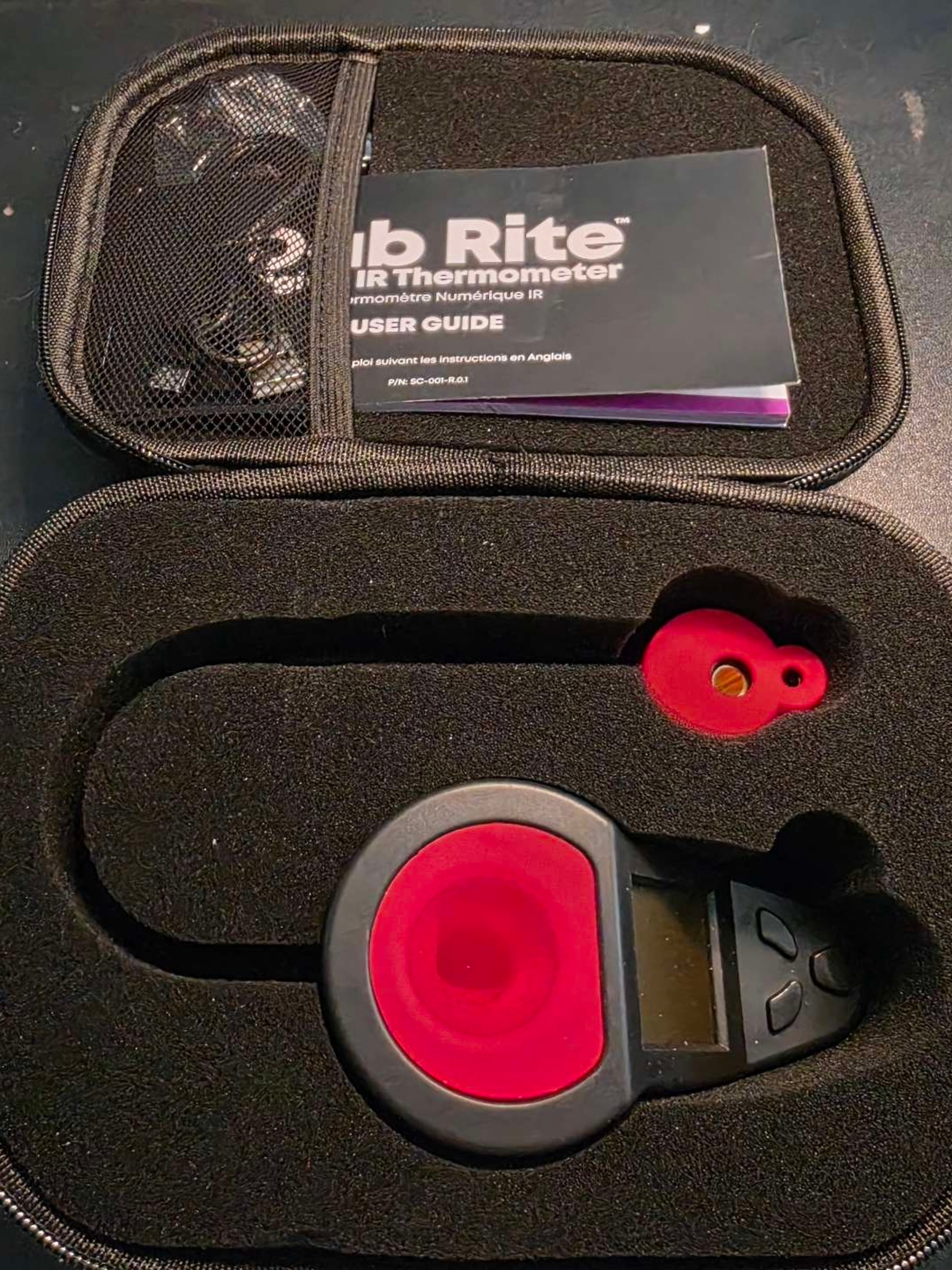 Preview pic of Dab Rite Digital IR Thermometer With Case Glass Quartz Temp Reader