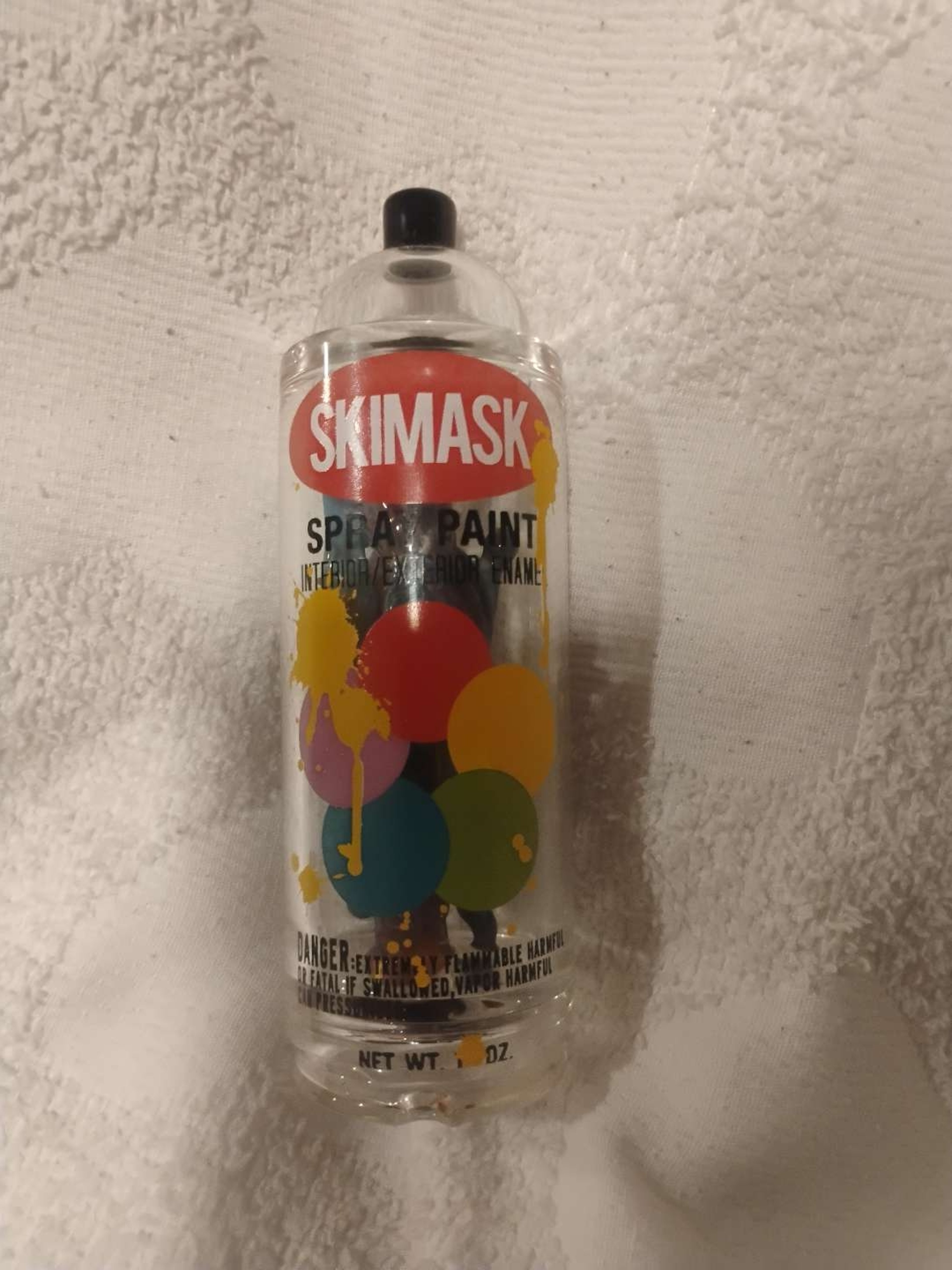 Ski Mask Glass Spray Paint Can image 0