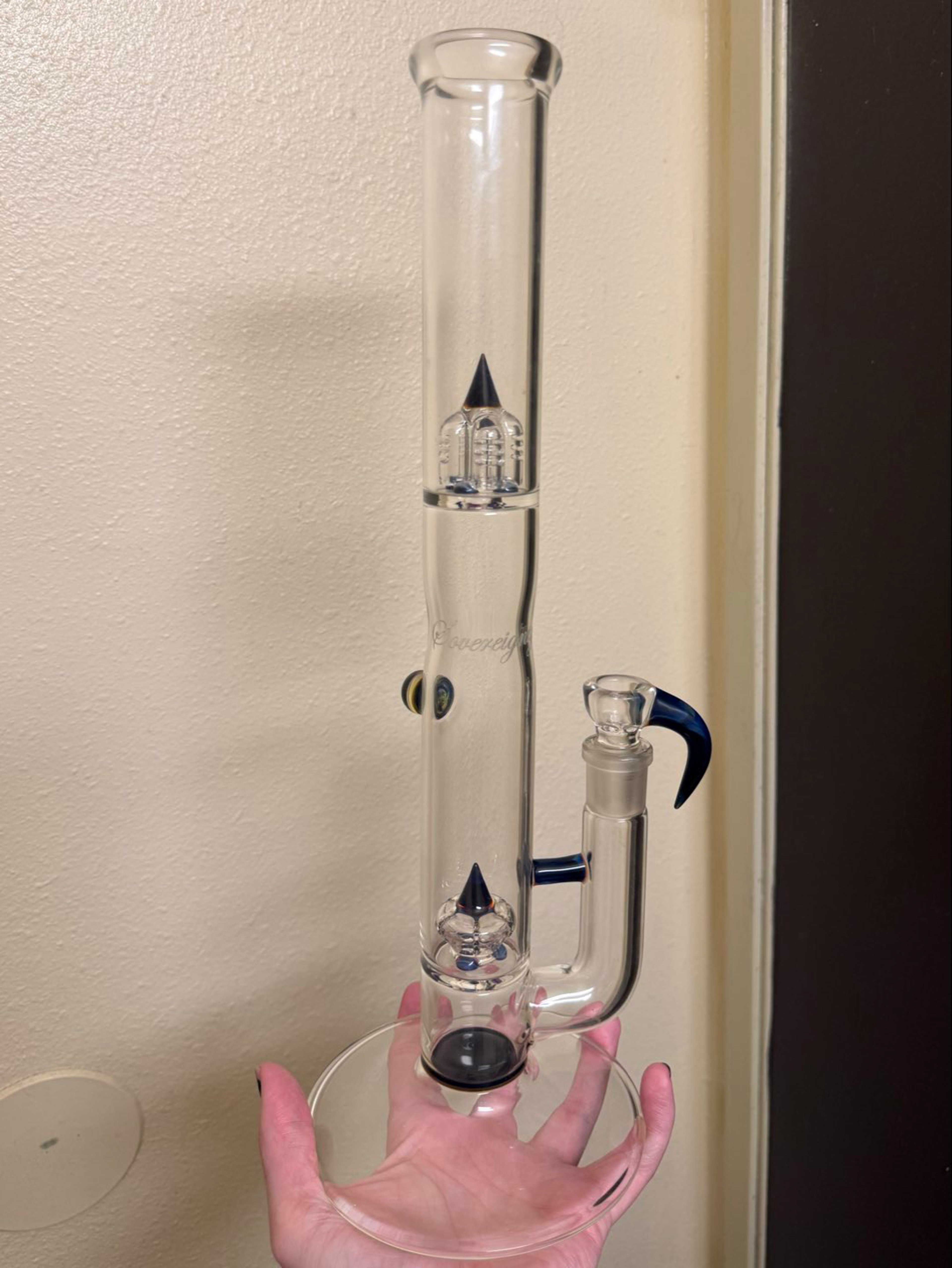 Preview pic of Sovereignty Glass imperial redux PA matching slide (amber purple x galaxy) w/ Millie