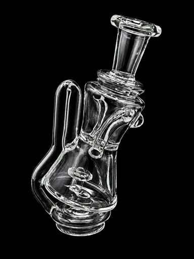 Preview pic of Roots Glass Opal Gilly Recycler Puffco Peak Attachment