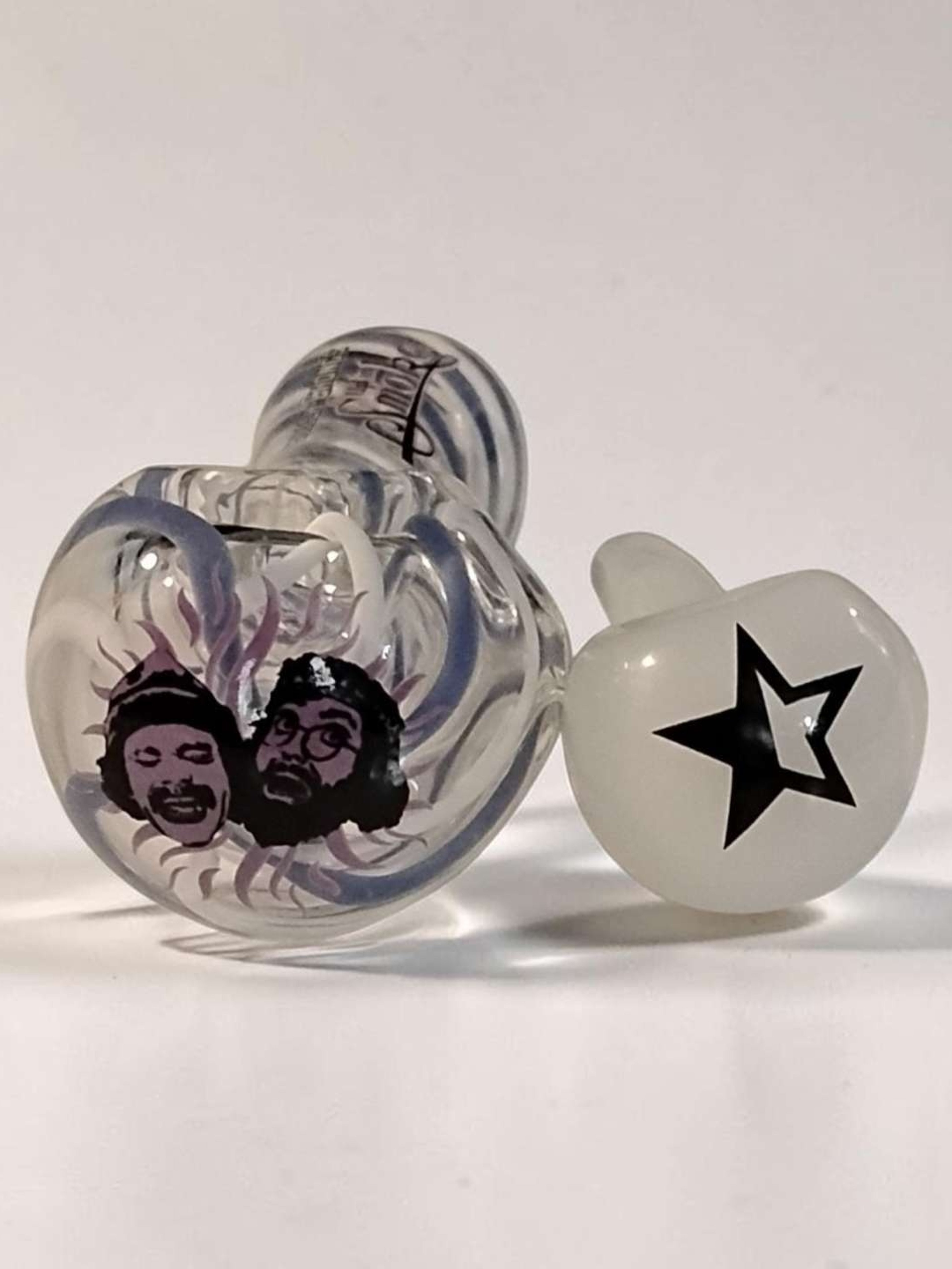 2 Pipe Set Combo Cheech Chong & Star image 0