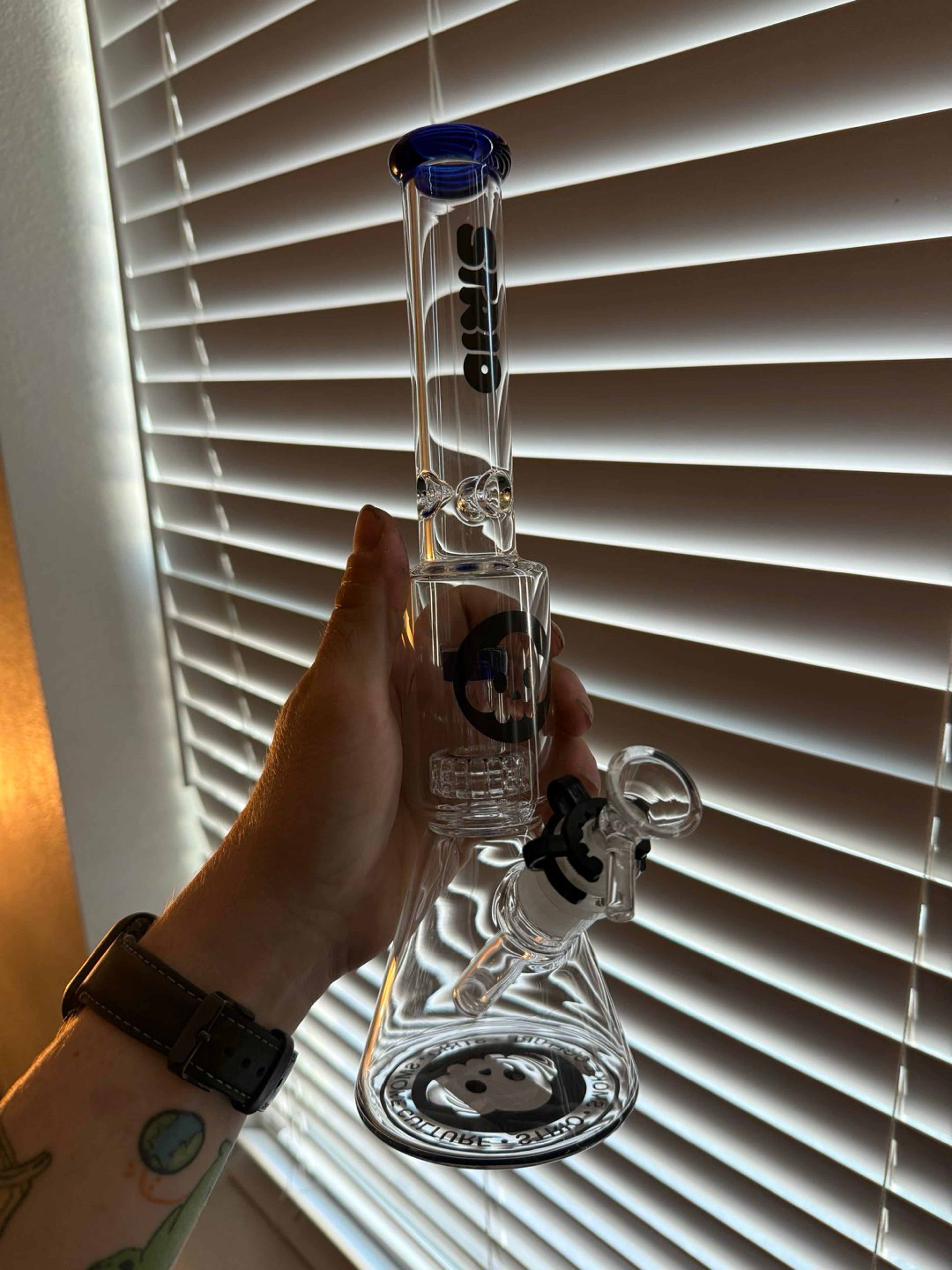 Navy Blue Strio Beaker image 0