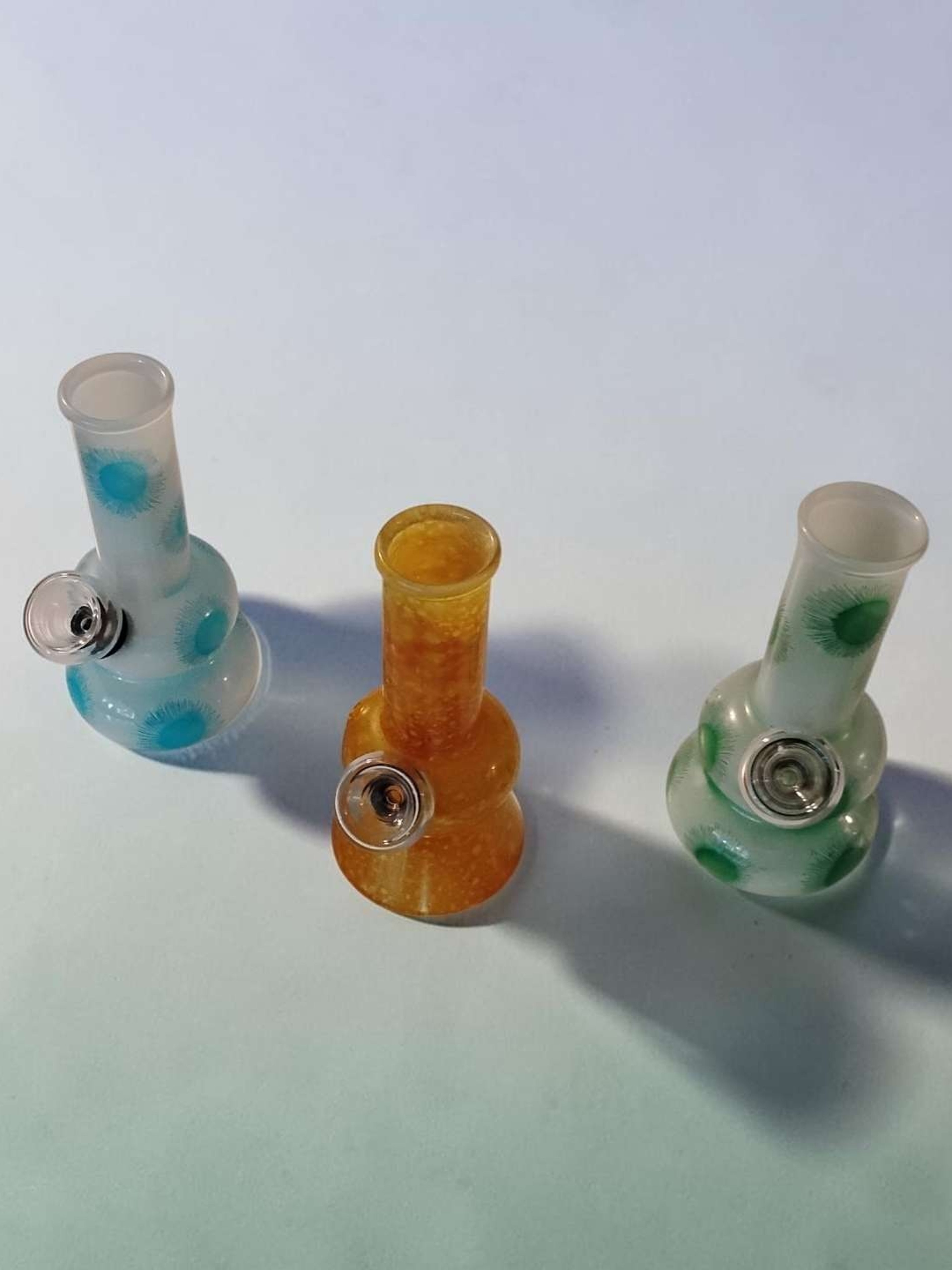 Preview pic of 3 Mini Bong Bundle Various Accents