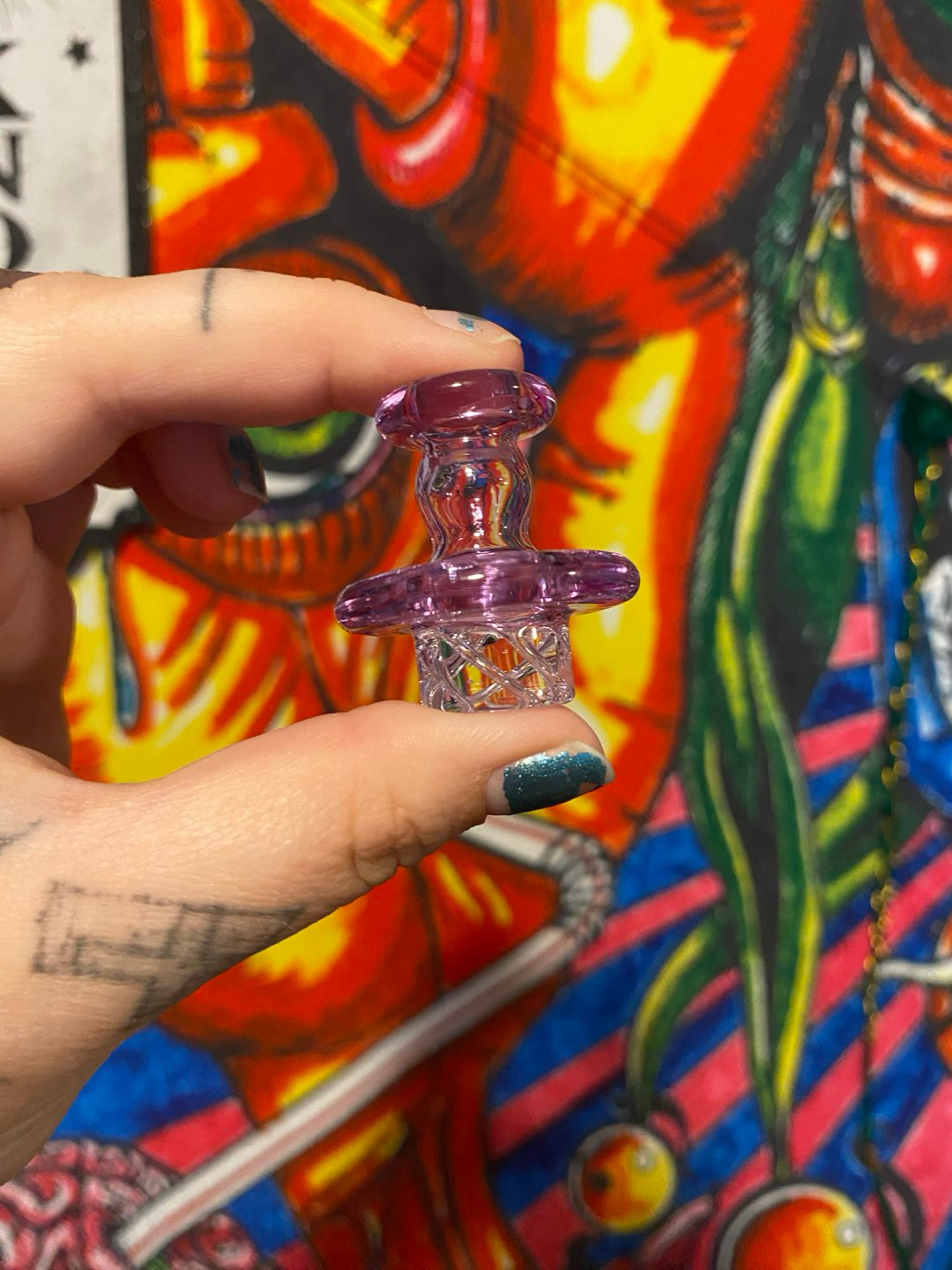 Preview pic of greek glass spinner carb cap