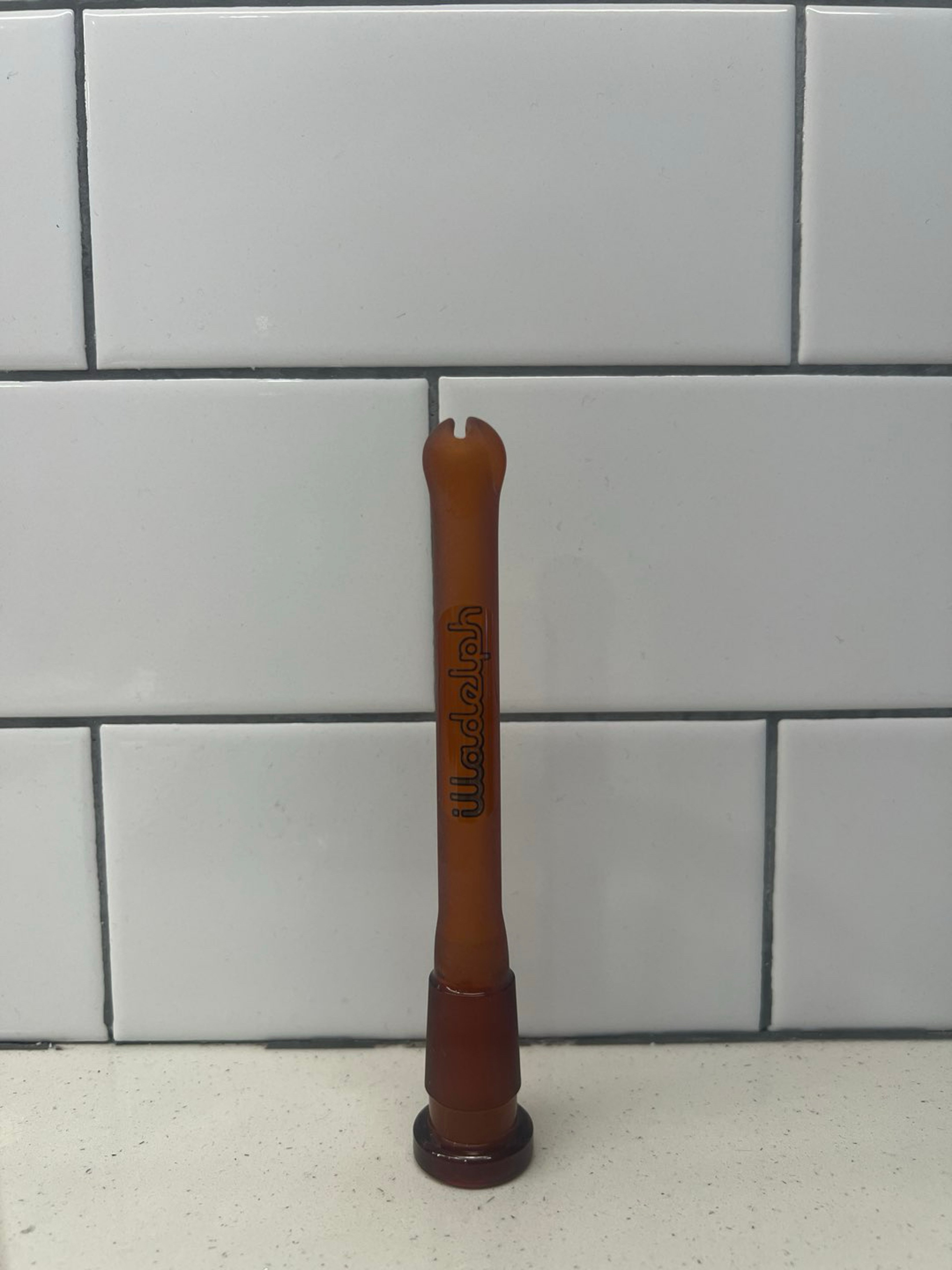 Preview pic of Illadelph Amber v2 Frosted Mini Downstem (has small check)