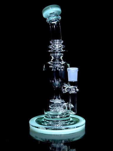 Preview pic of Davin Titland - Accented Mini Narrow Can Double-uptake Tornada Recycler - Titan - 14mm Female