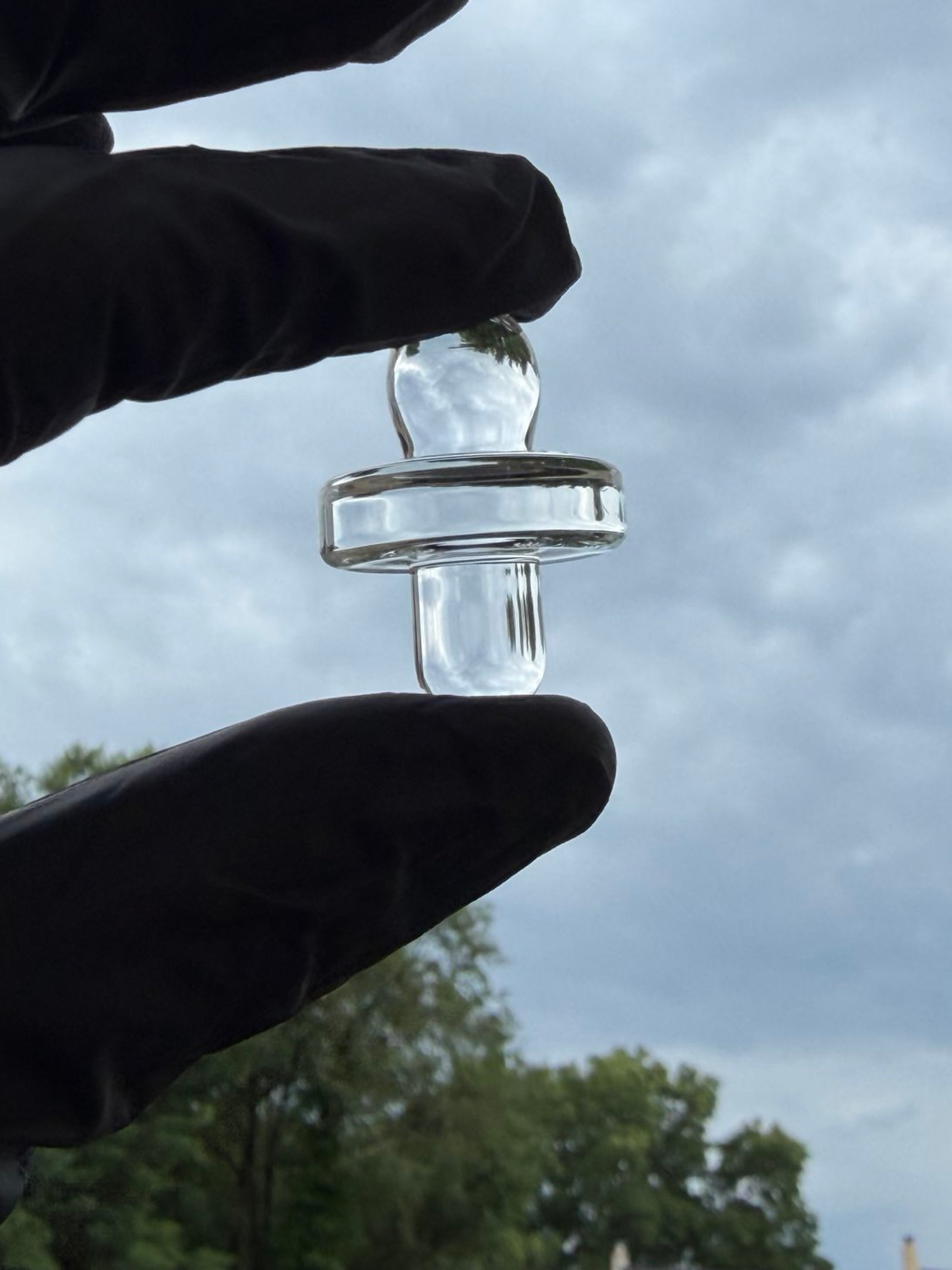 Glass T.G.G. LLC Old School UFO Caps Clear Glass image 0
