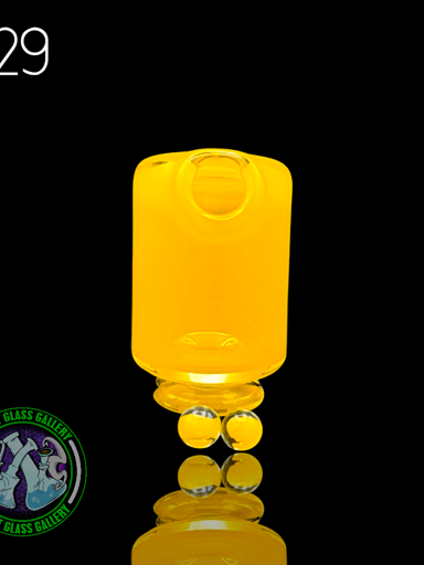 Preview pic of Kizmit Glass - Puffco Pivot Top #29 - Yellow Crayon