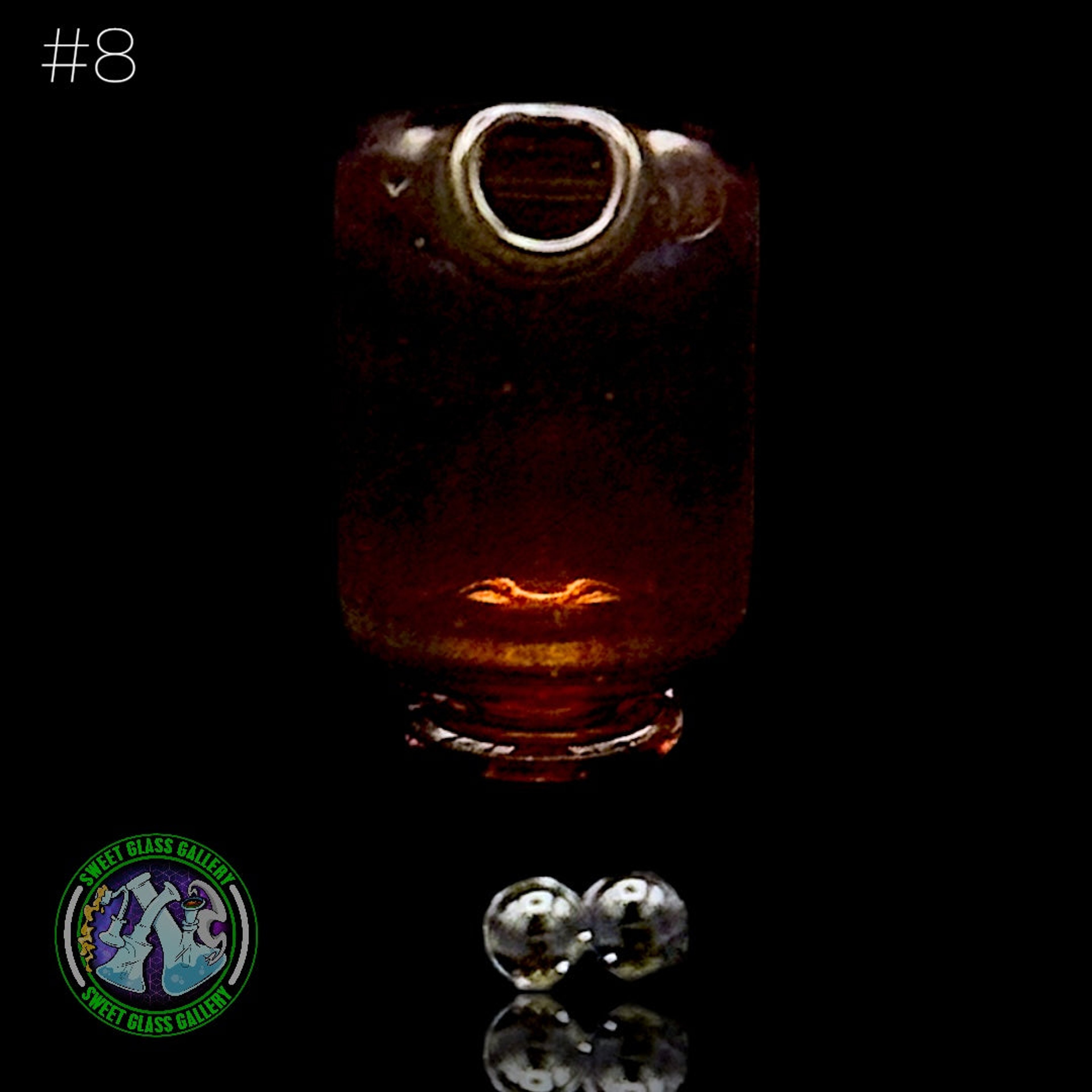 Kizmit Glass - Puffco Pivot Top #8 - Opal Blood Money image 0