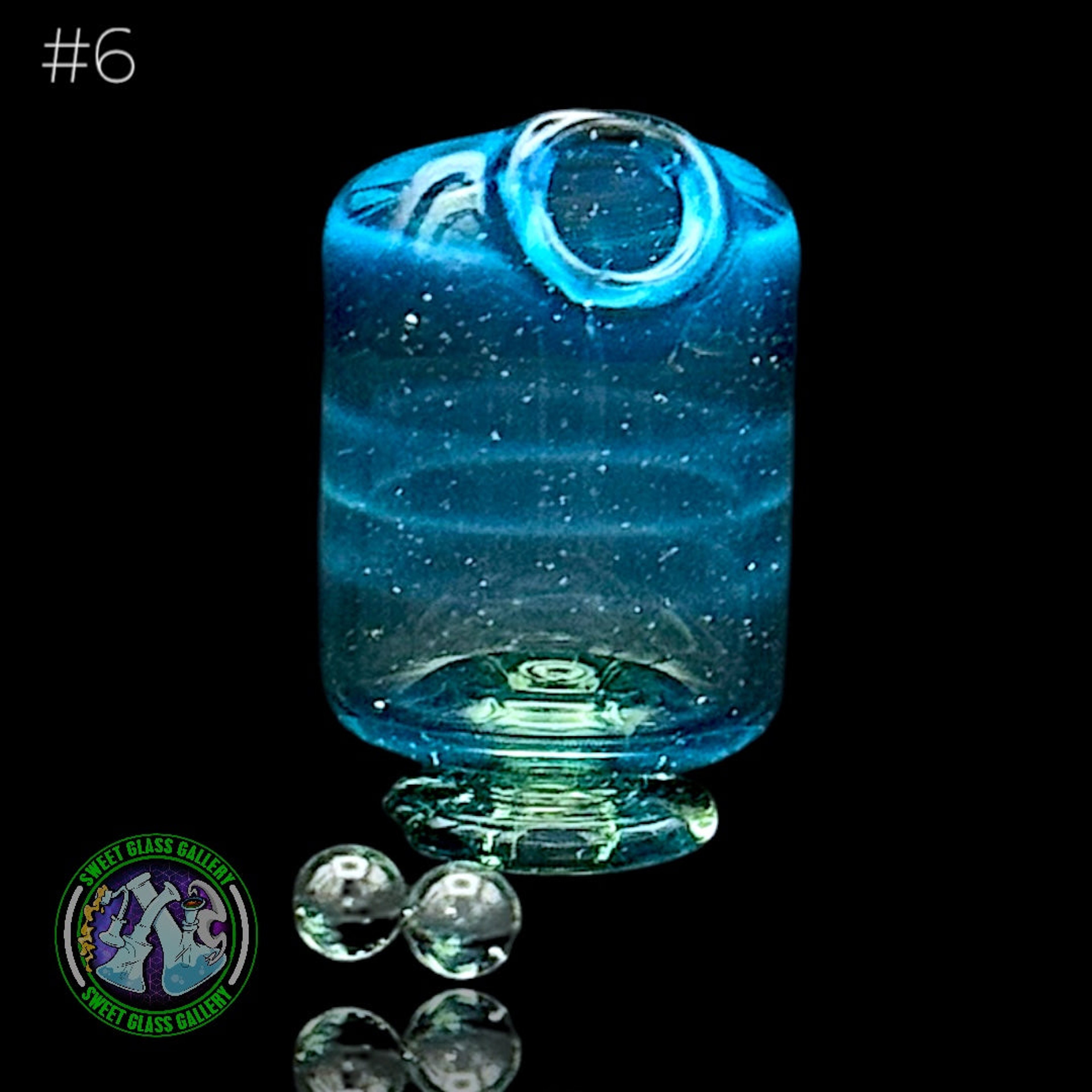 Kizmit Glass - Puffco Pivot Top #6 - Opal Lost City image 0