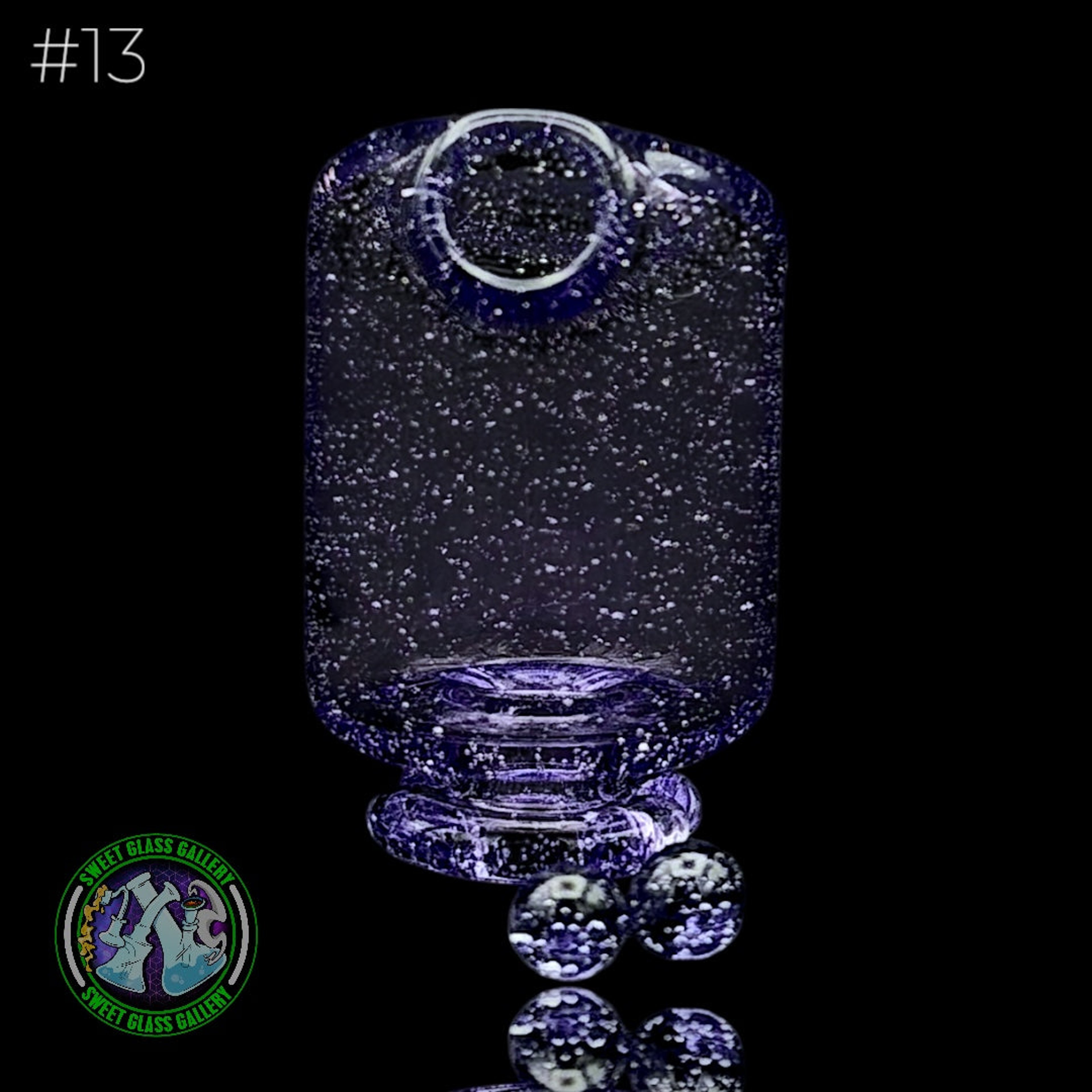 Preview pic of Kizmit Glass - Puffco Pivot Top #13 - Purple Lollipop