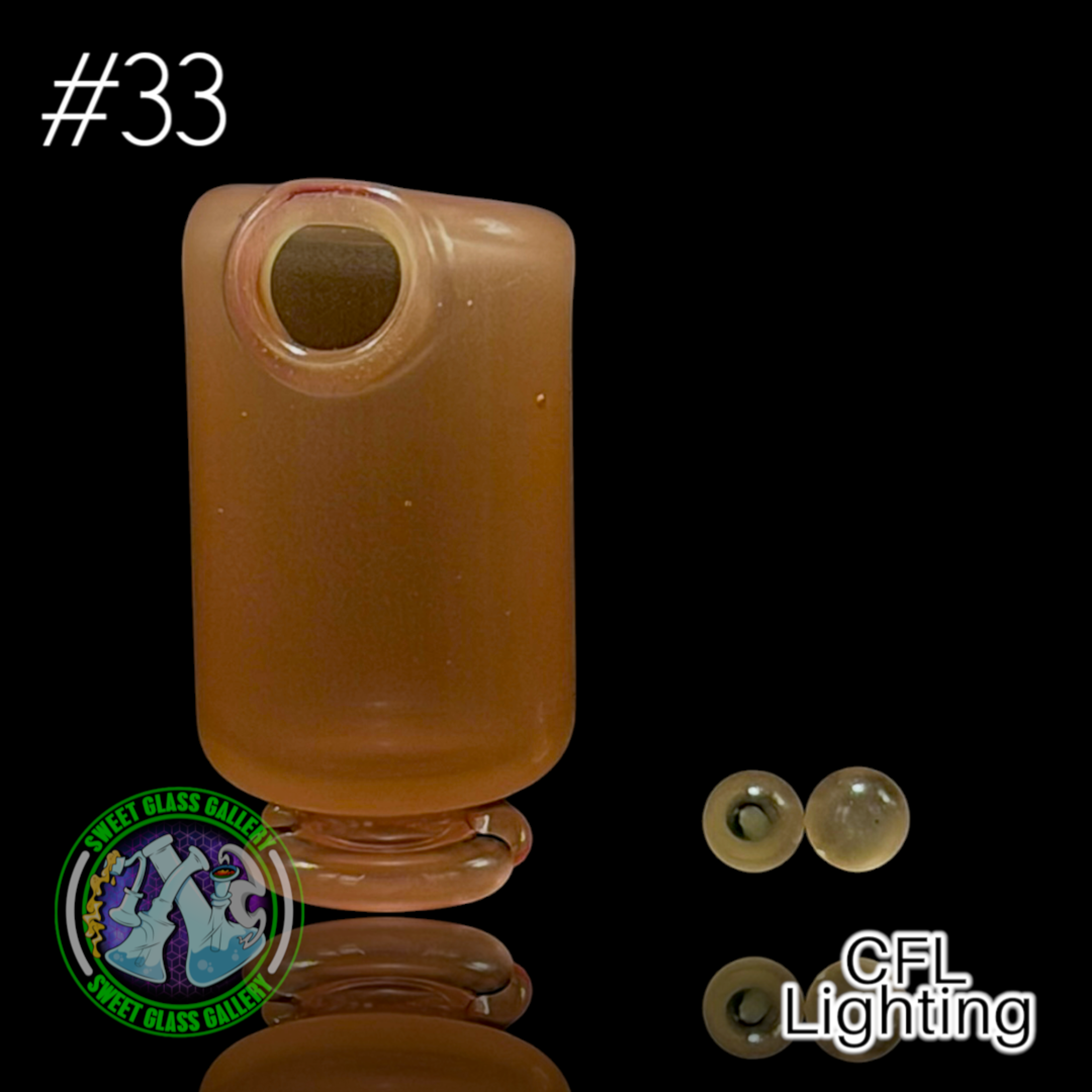 Kizmit Glass - Puffco Pivot Top #33 - Yoshi (CFL) image 0