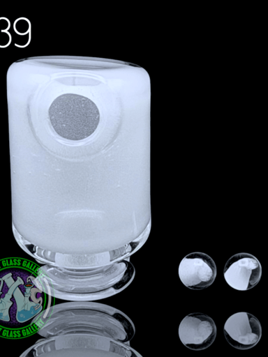 Preview pic of Kizmit Glass - Puffco Pivot Top #39 - Star White