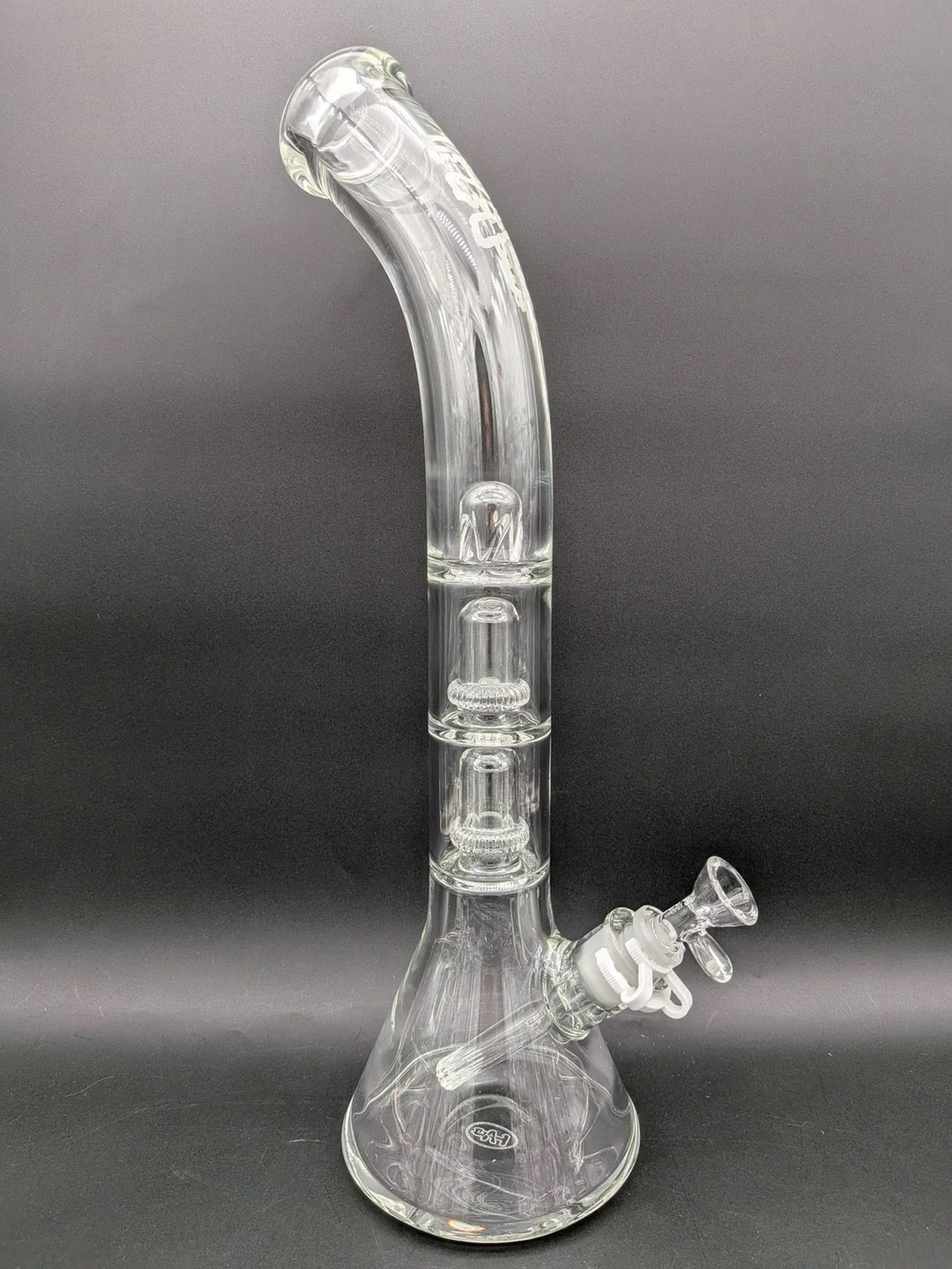 TAG - 18" BENT NECK DOUBLE UFO BEAKER 50X7MM image 0