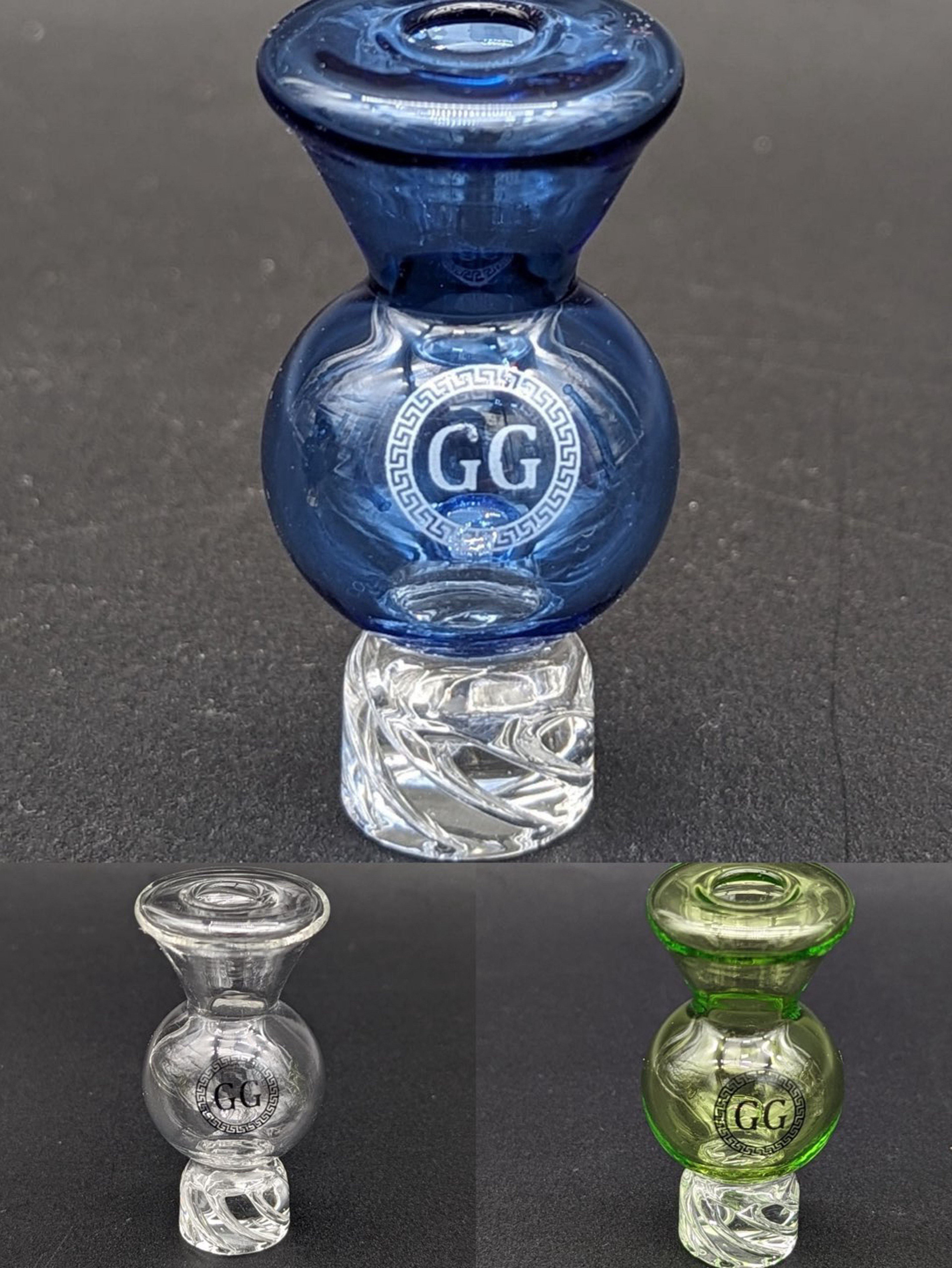 Preview pic of GREEK GLASS BUBBLE SPINNER CAP