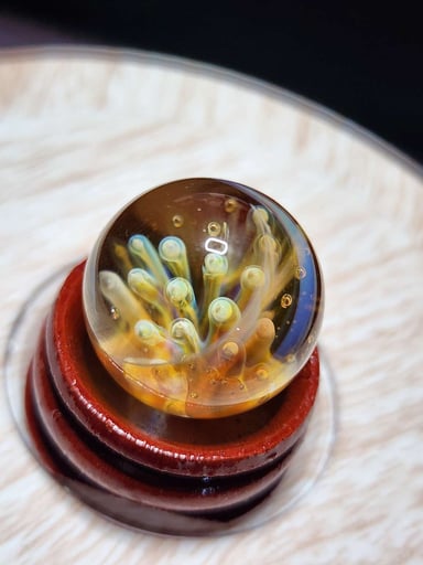 Preview pic of 0.8 inch UV effects air trap Implosion Marble