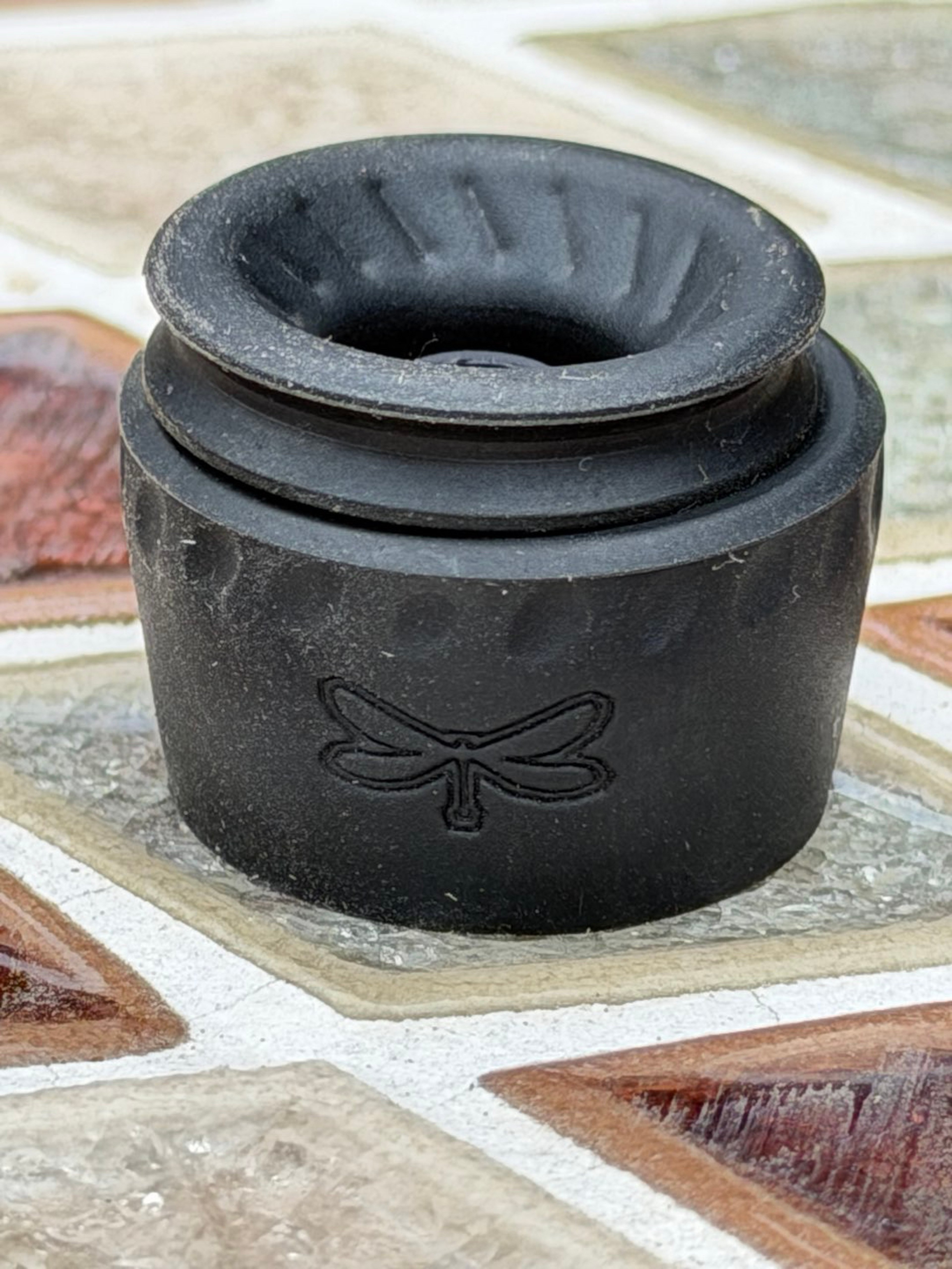 Preview pic of Black tuff tethers silicone chamber sleeve and flux grommet for Puffco peak pro