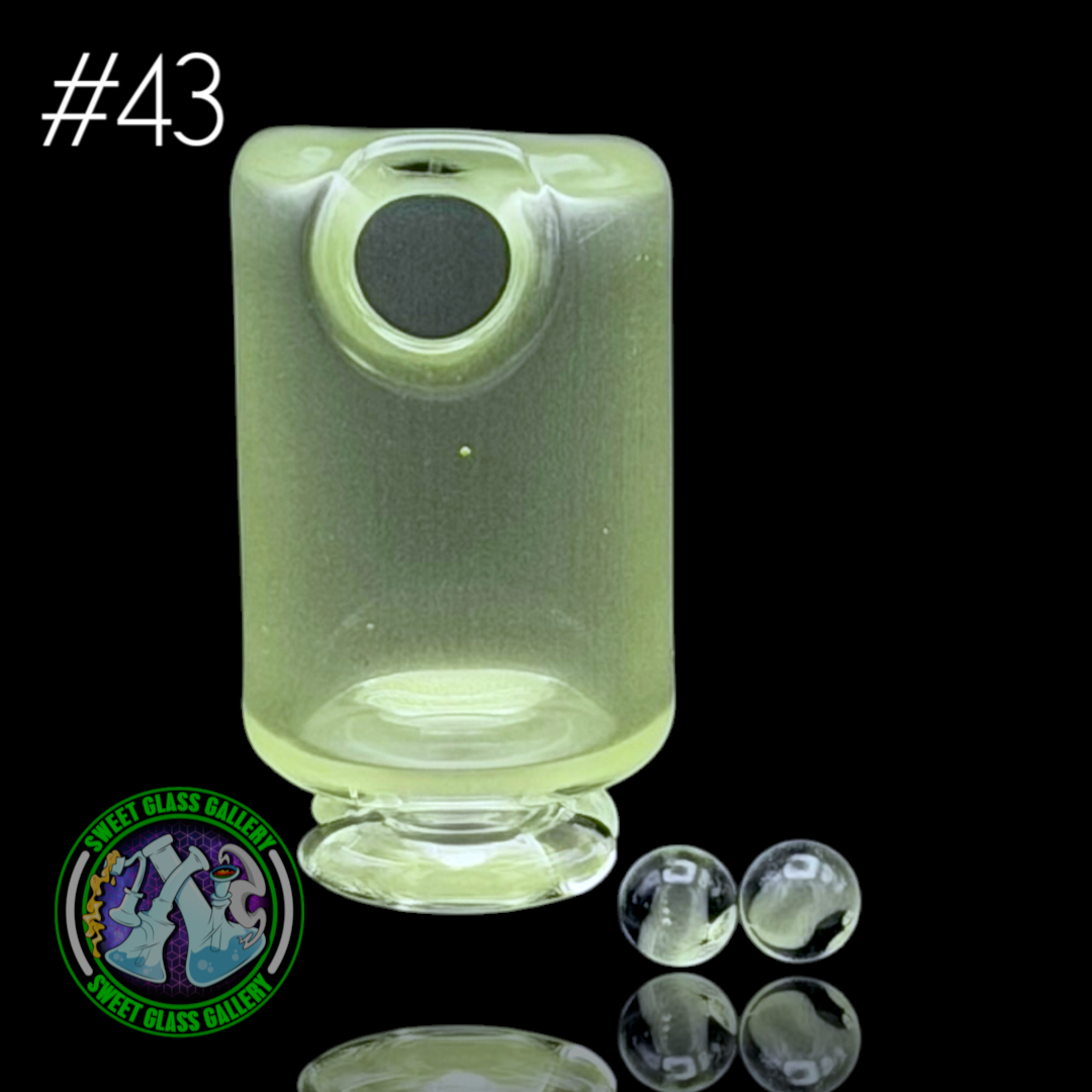 Kizmit Glass - Puffco Pivot Top #43 - Ghostidote image 0