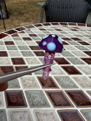 Preview pic of Puffco peak mushroom joystick from Meademade glass