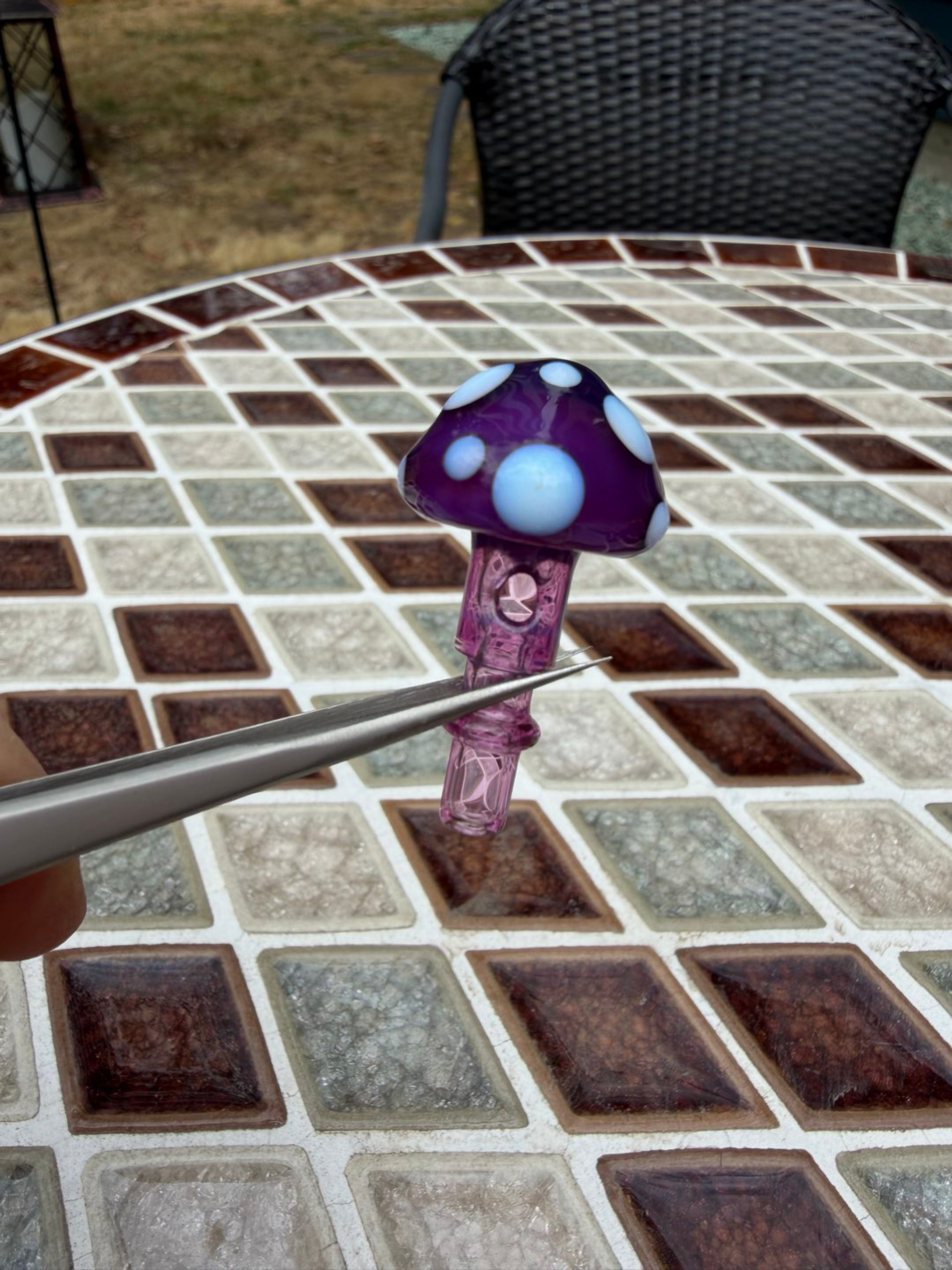 Puffco peak mushroom joystick from Meademade glass image 0