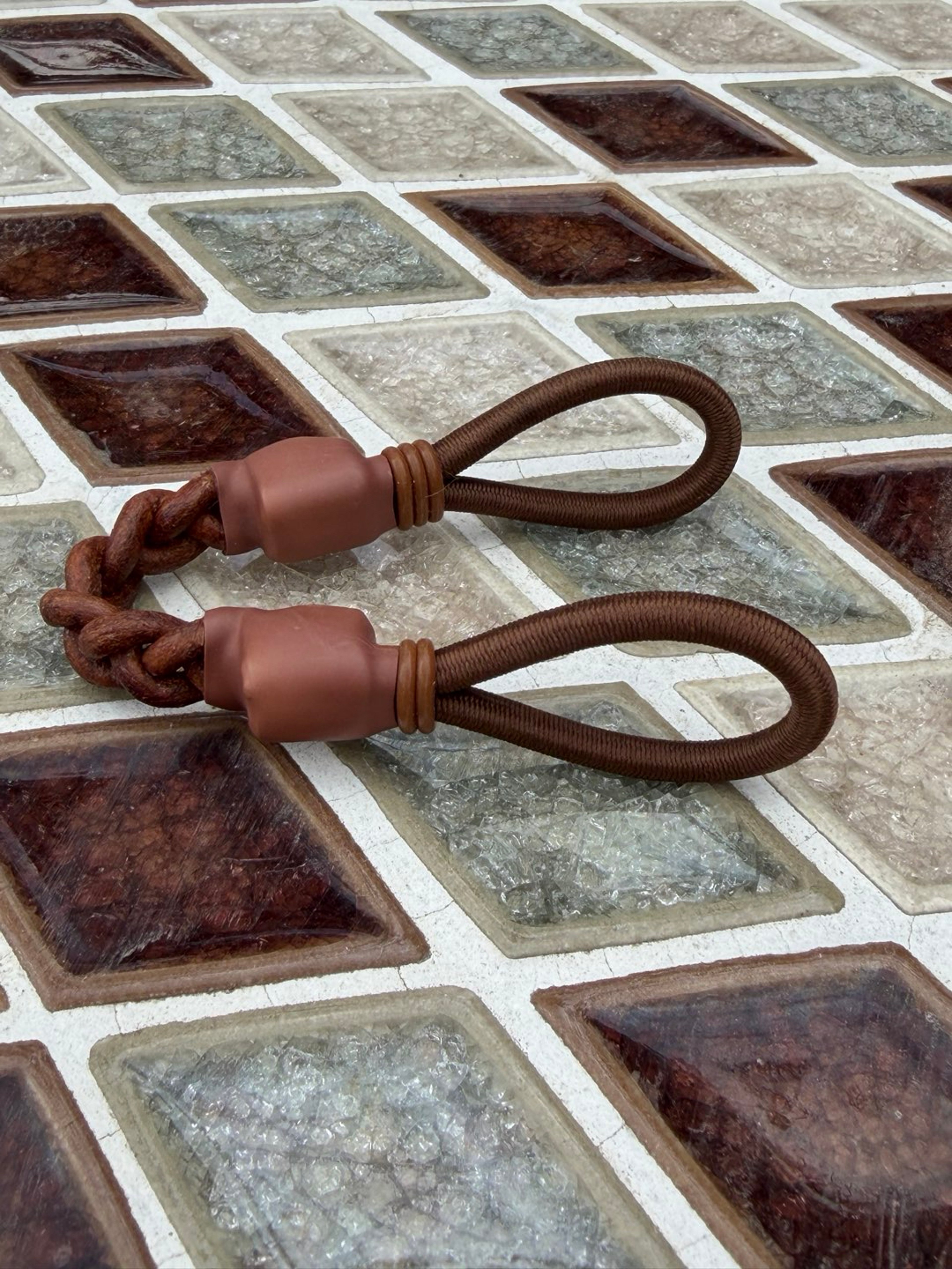 Preview pic of Tuff tethers brown leather for Puffco