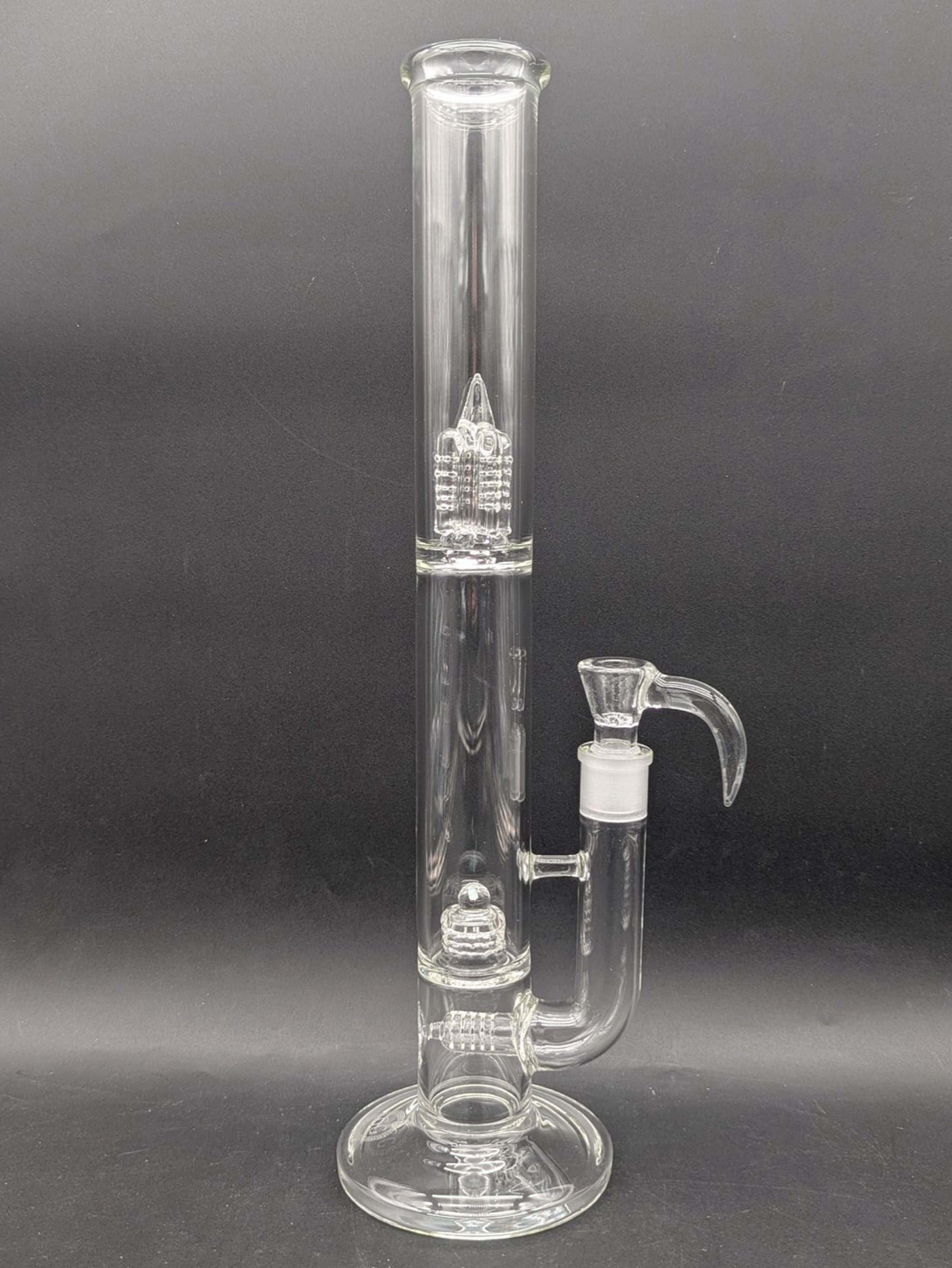 GREEK GLASS INLINE TO 360 GRID CAP TUBE W/ OPAL image 0
