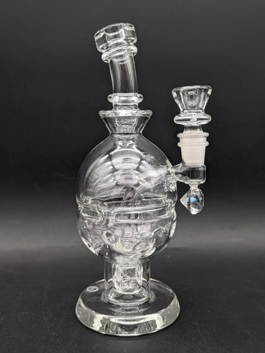 Preview pic of GREEK GLASS FACETED FAB EGG DAB RIG