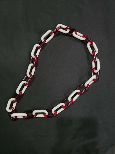 Preview pic of Kauchak Kreations Glass Chain Link Necklace