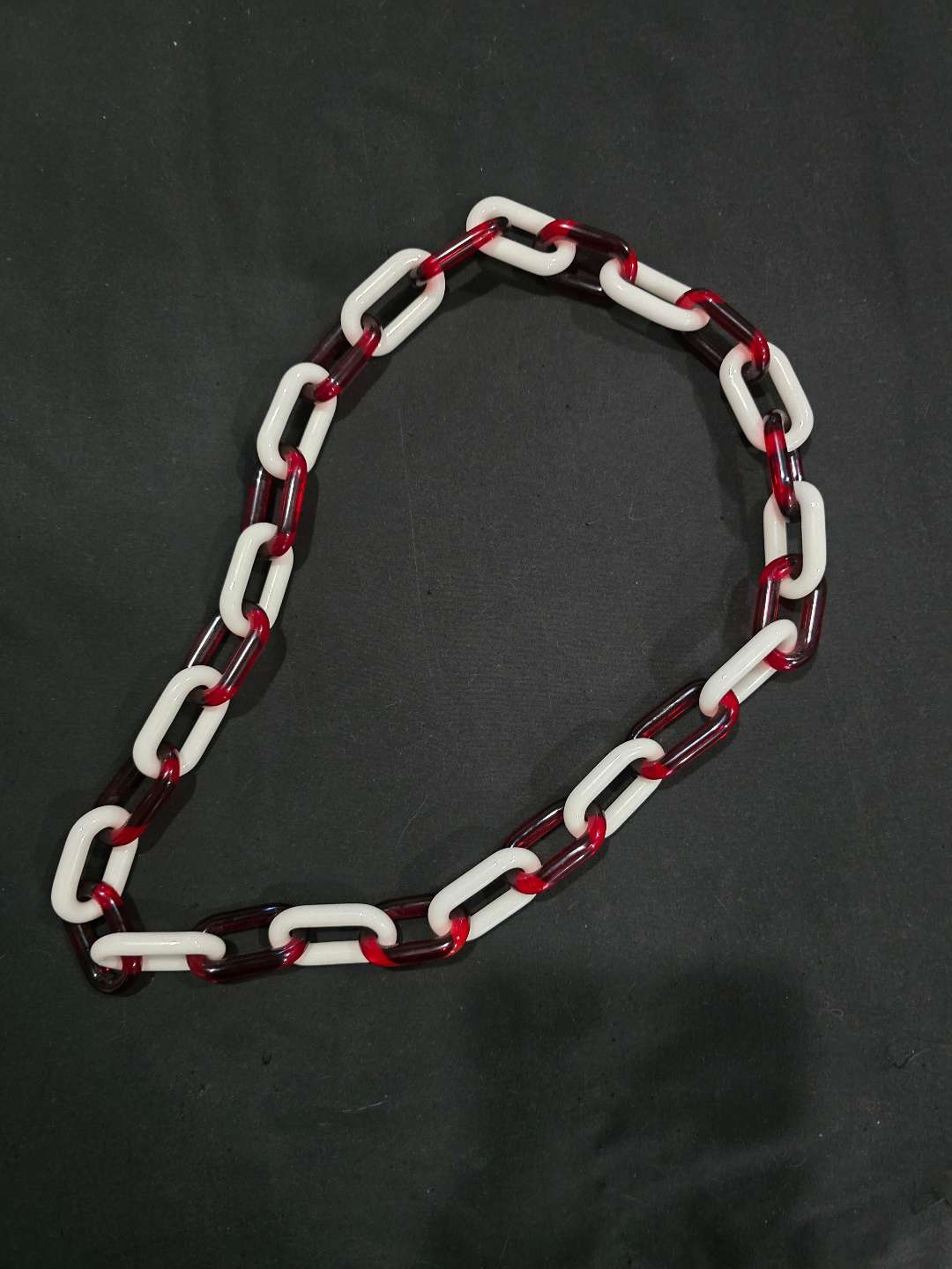 Kauchak Kreations Glass Chain Link Necklace image 0