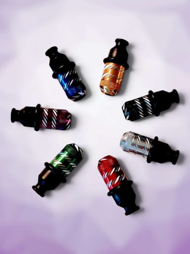 Preview pic of 7 pcs Bundle Sneak-a-Toke Diamond Cut Pipe with Soft Mouthpiece & Cap