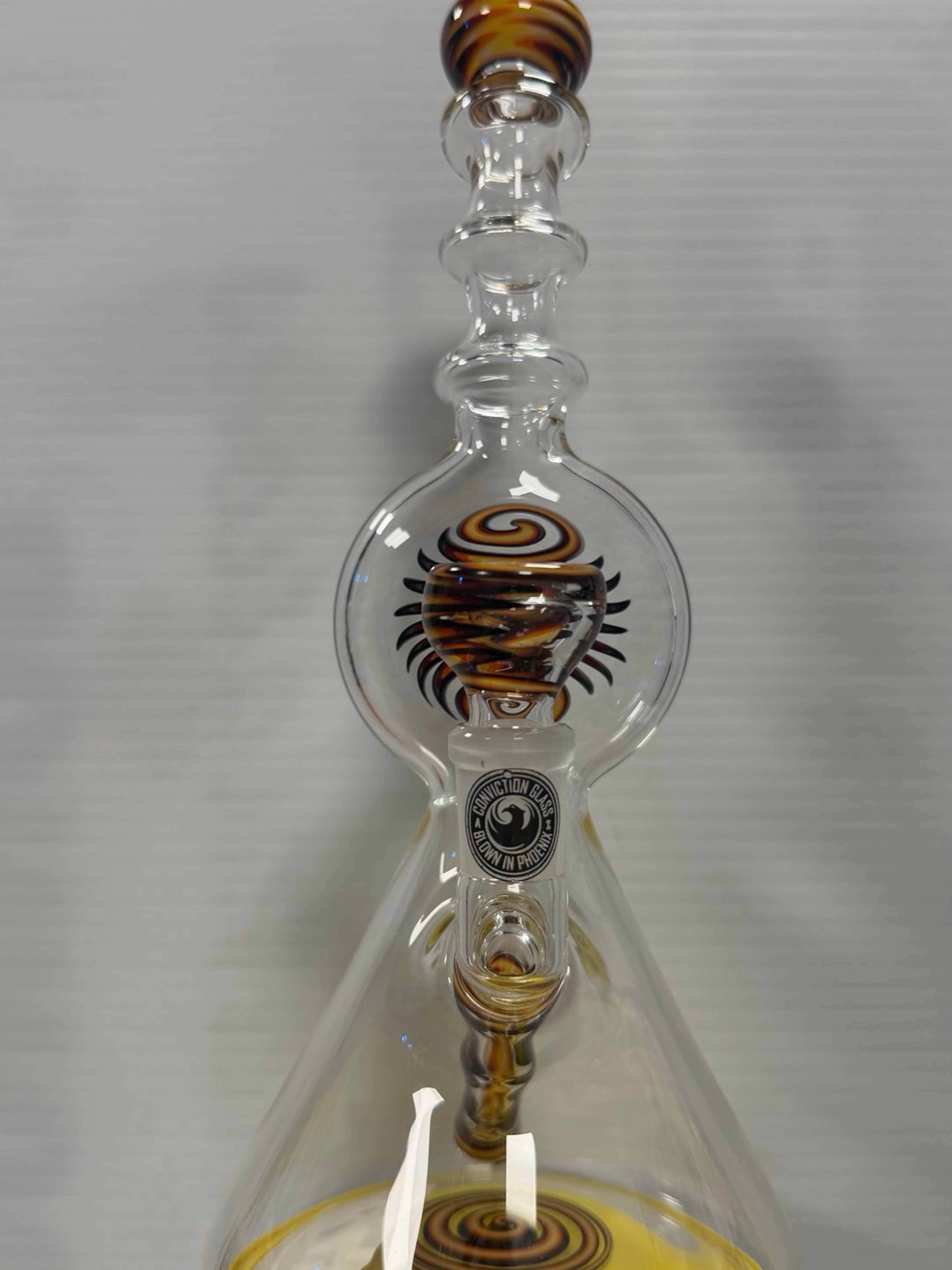 Preview pic of 10.5” Conviction Glass Worked Lollie Beaker - New