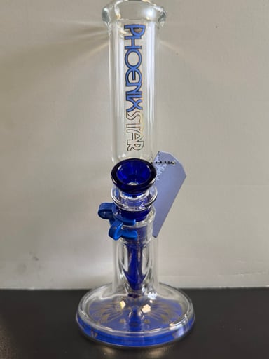 Preview pic of 10” Phoenix Star Straight Tube - Blue