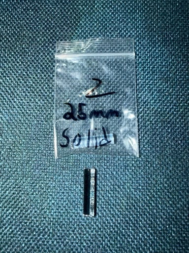 Preview pic of 25mm solid quartz pillar