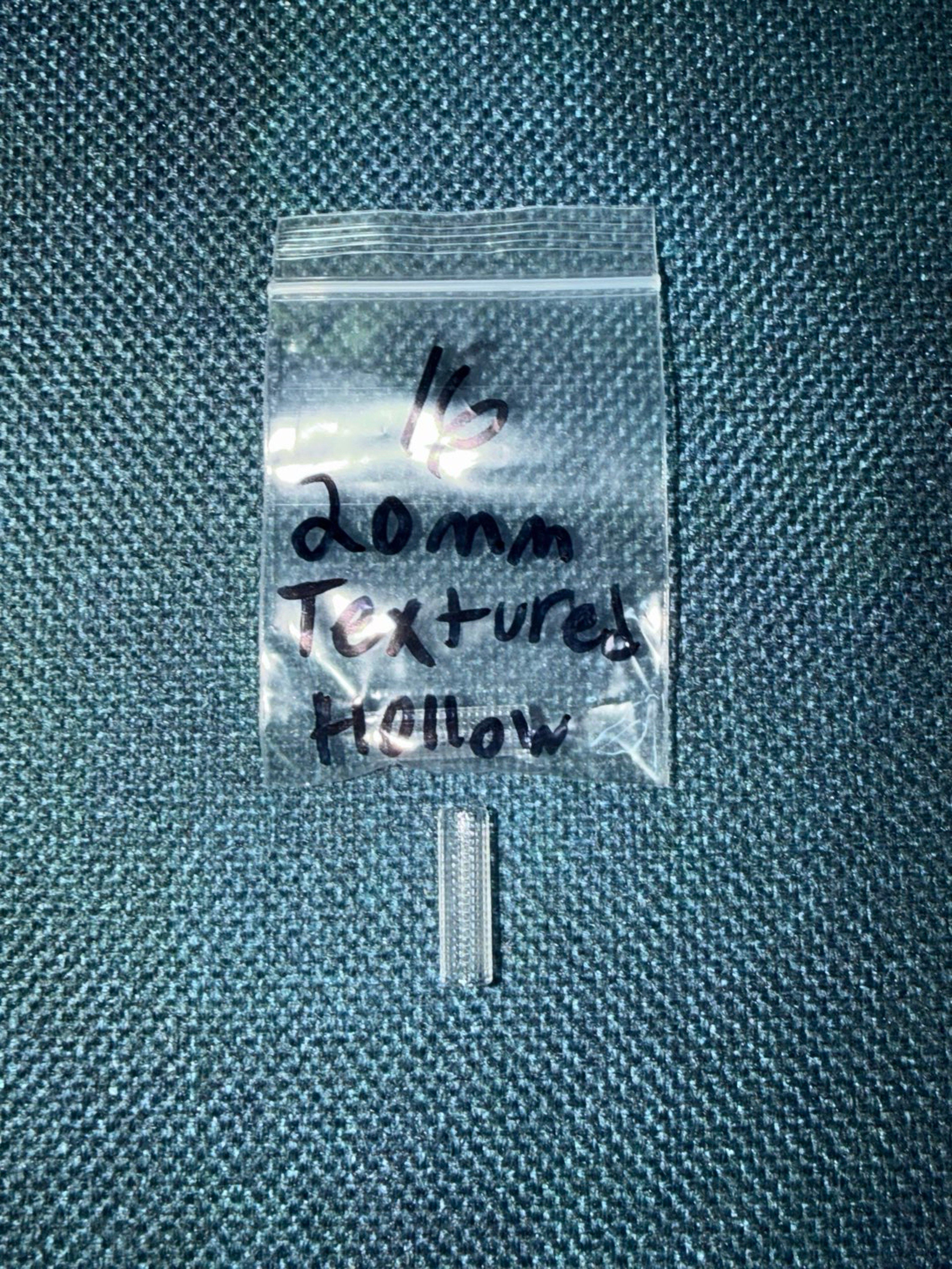 Preview pic of 20mm textured hollow quartz pillar