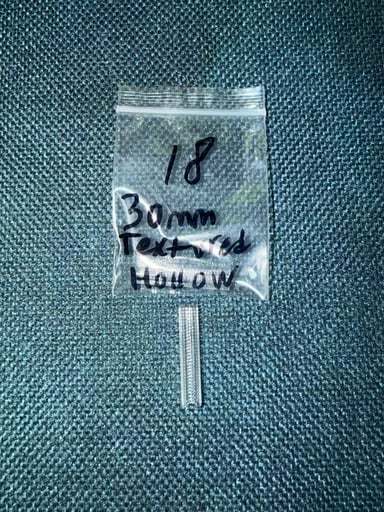 Preview pic of 30mm textured hollow quartz pillar