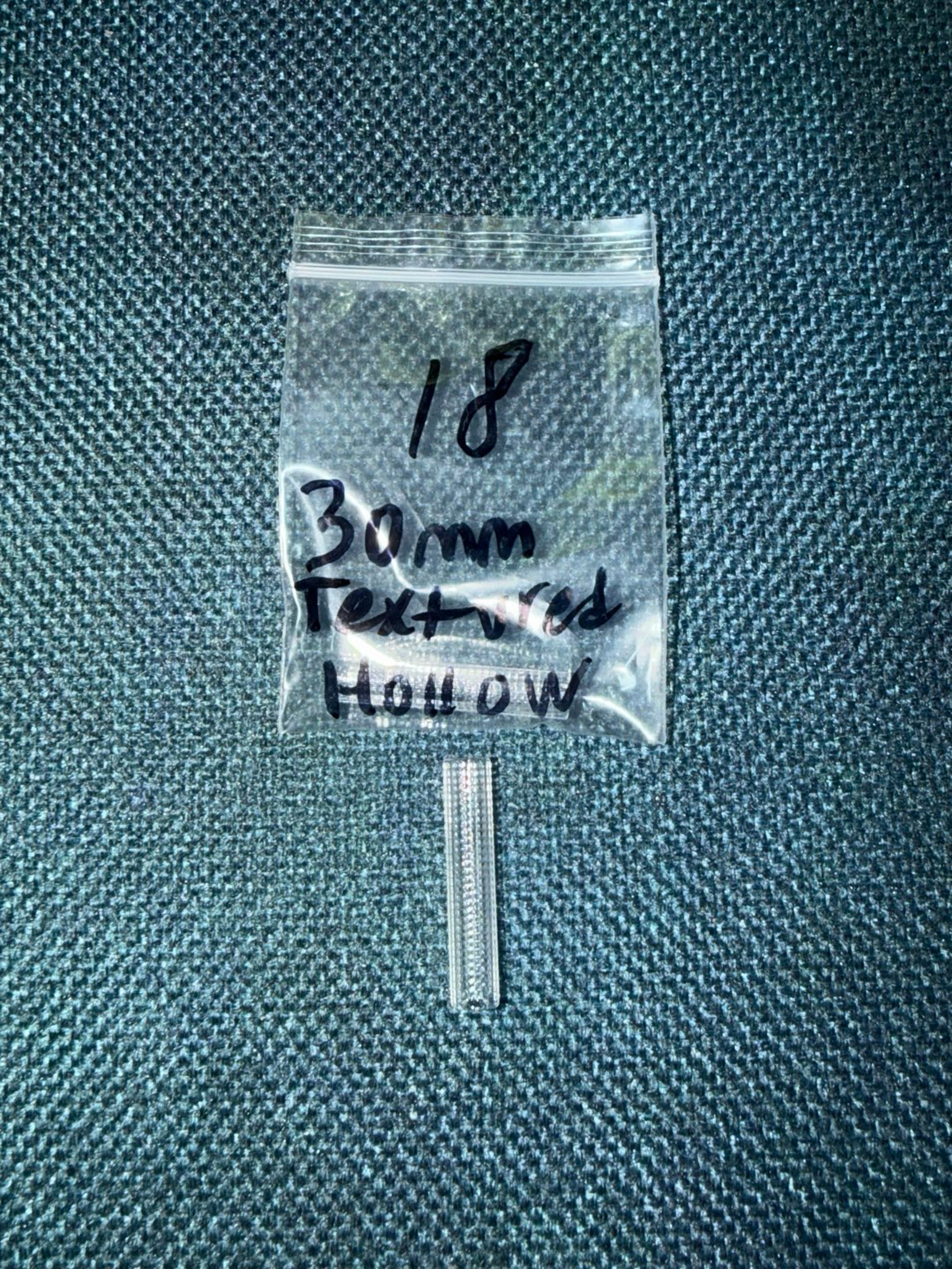 Preview pic of 30mm textured hollow quartz pillar