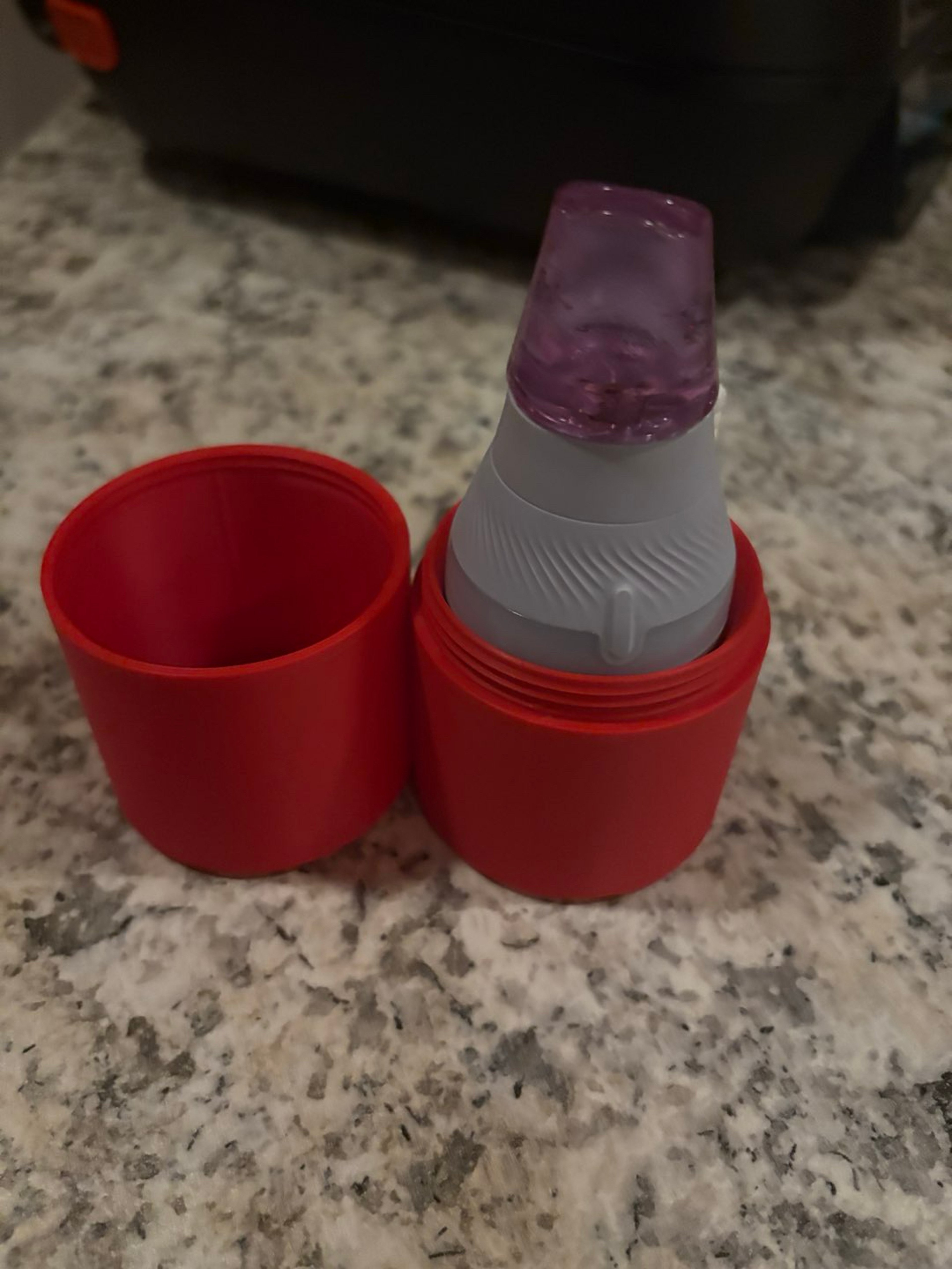 Preview pic of Puffco Proxy Core Travel Cup & Q-Tip Storage Case (Red)