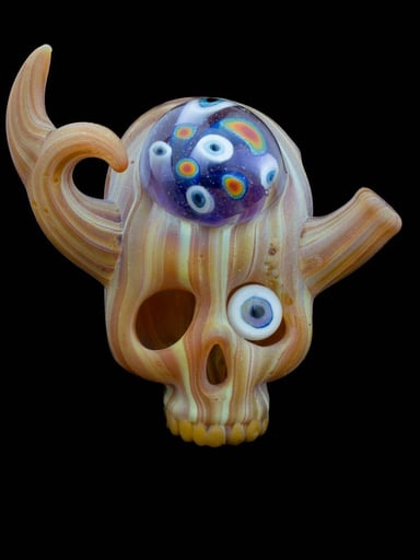 Preview pic of Wookgrain skull Aquariust x Stormin Norman 2017 pendant team Japan