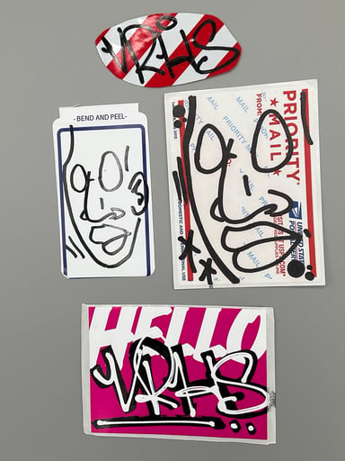 Preview pic of Mr Voorhees original art tags graf hand drawn